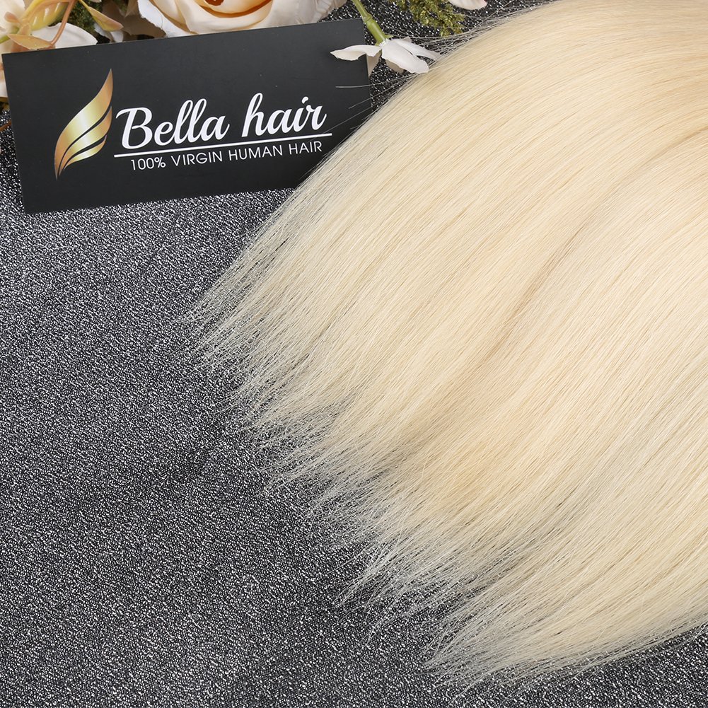 Bella Hair Premium 613 Blonde Brazilian Remy Virgin Human Hair Bundles - 30 Inch Sleek Straight Hair Extensions for Styling & Volume | Perfect for Daily Wear, Parties & Special Occasions