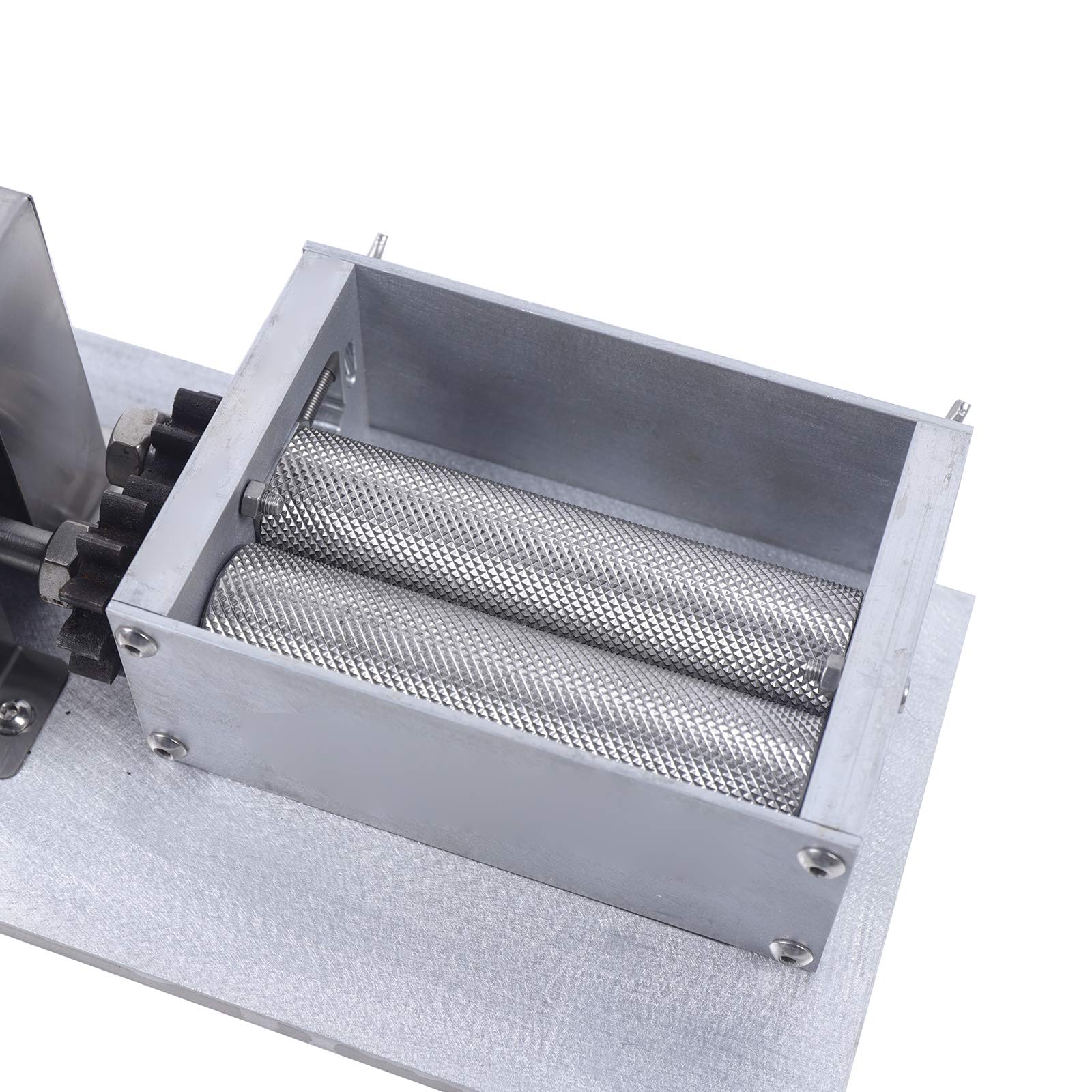 Premium Stainless Steel 2-Roller Electric Grain Mill - Barley Grinder & Malt Crusher for Home Brewing | Multi-Functional Grinder for Cereals, Beans, Spices | Perfect for Beer Brewing, Coffee Grinding & Baking