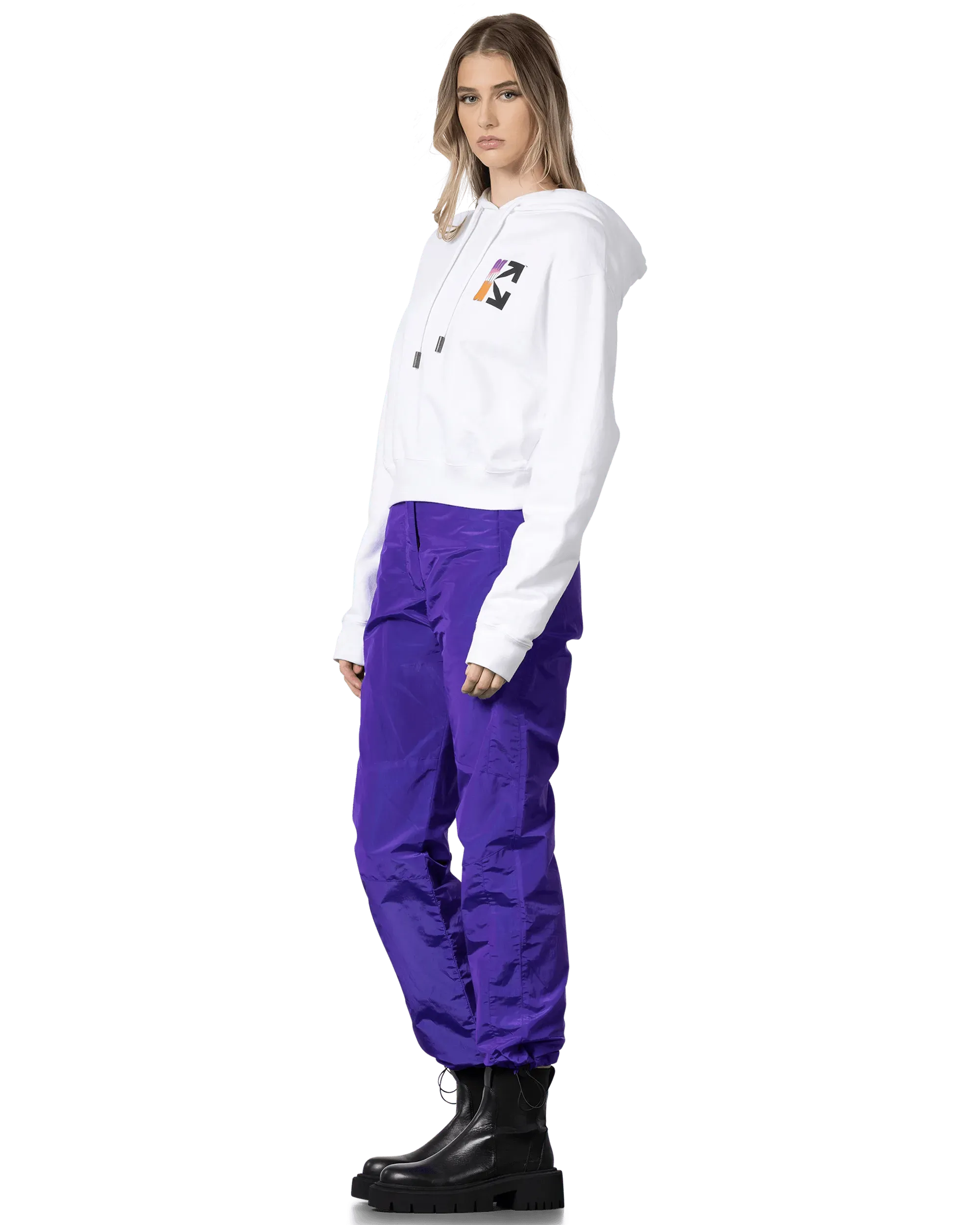 Gradient Cropped Hoodie for Women & Men - Stylish Pullover Sweatshirt for Casual Wear, Street Fashion & Loungewear