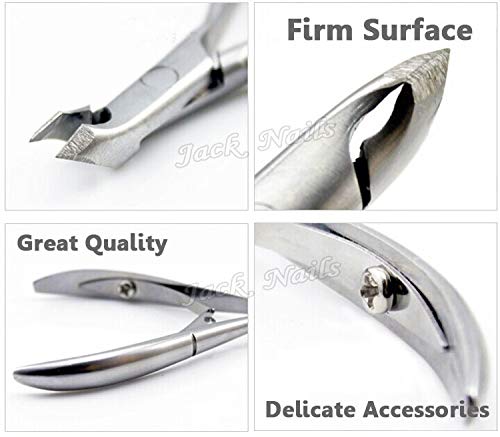 Professional Heavy Duty Stainless Steel Nail & Toenail Clippers for Thick & Ingrown Nails - Cuticle Remover Scissors & Cutters (9.5cm x 6cm) - Perfect for Pedicure, Manicure & Home Grooming