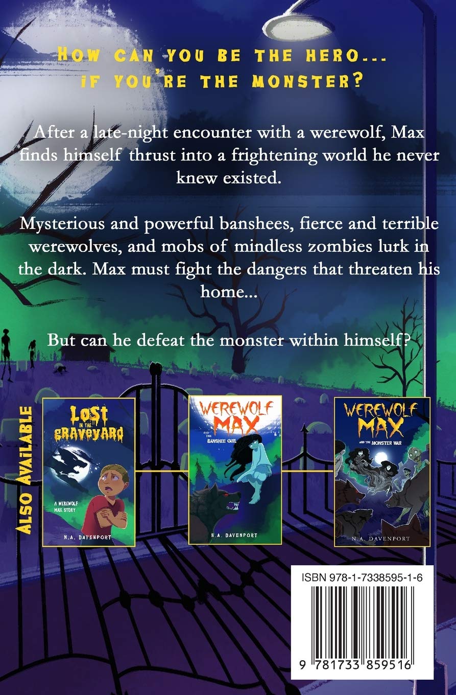 Werewolf Max and the Midnight Zombies - Horror Novel for Teens | Scary Book for Halloween Reading & Spooky Story Nights