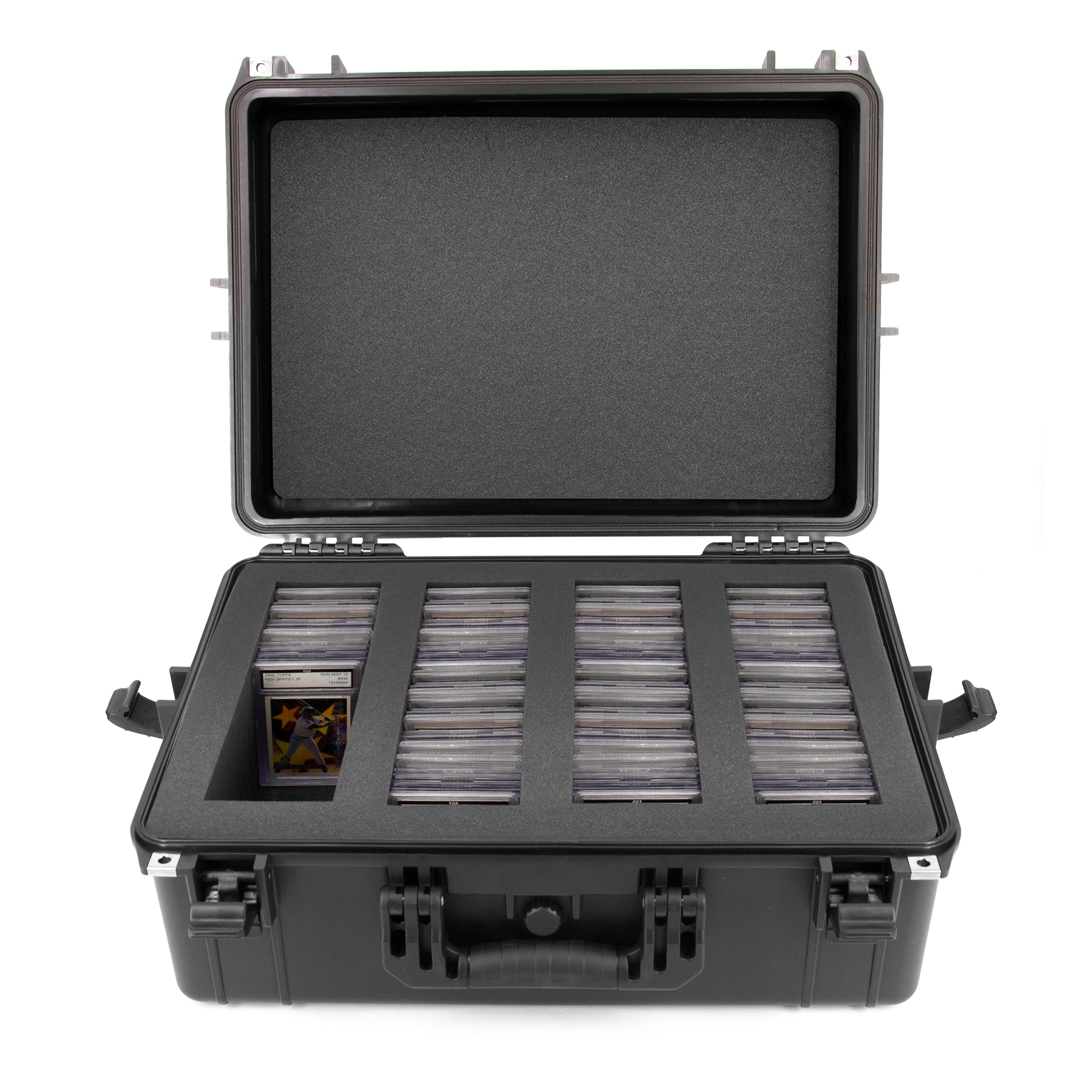 CASEMATIX XL Graded Card Case - Waterproof Storage Box for 160+ BGS PSA FGS Graded Sports Trading Cards | Perfect for Collectors & Card Show Protection