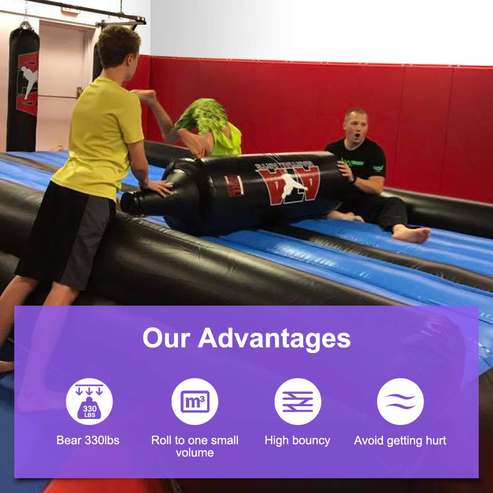 Inflatable Tumble Track for Gymnastics Training - Portable Gymnastics Equipment for Home & Gym Use - Perfect for Kids & Adults Tumbling Practice