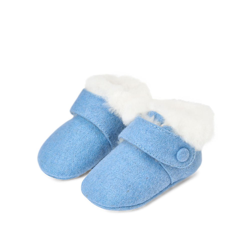 Premium MiniMuni Wool Socks - Soft & Warm Blue Knit Socks for Men & Women - Perfect for Winter, Hiking & Cozy Home Wear