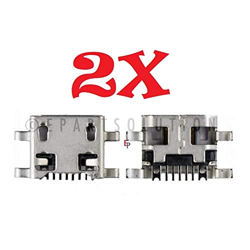 Wholesale 2-Pack Micro USB Charging Port Dock Connector Replacement for LG G4C H525N/G4S H735/LG Treasure L52VL/L51AL/LG K8V VS500 - Fast Charging USB Port Repair Part - Perfect for Phone Charging & Data Transfer Issues