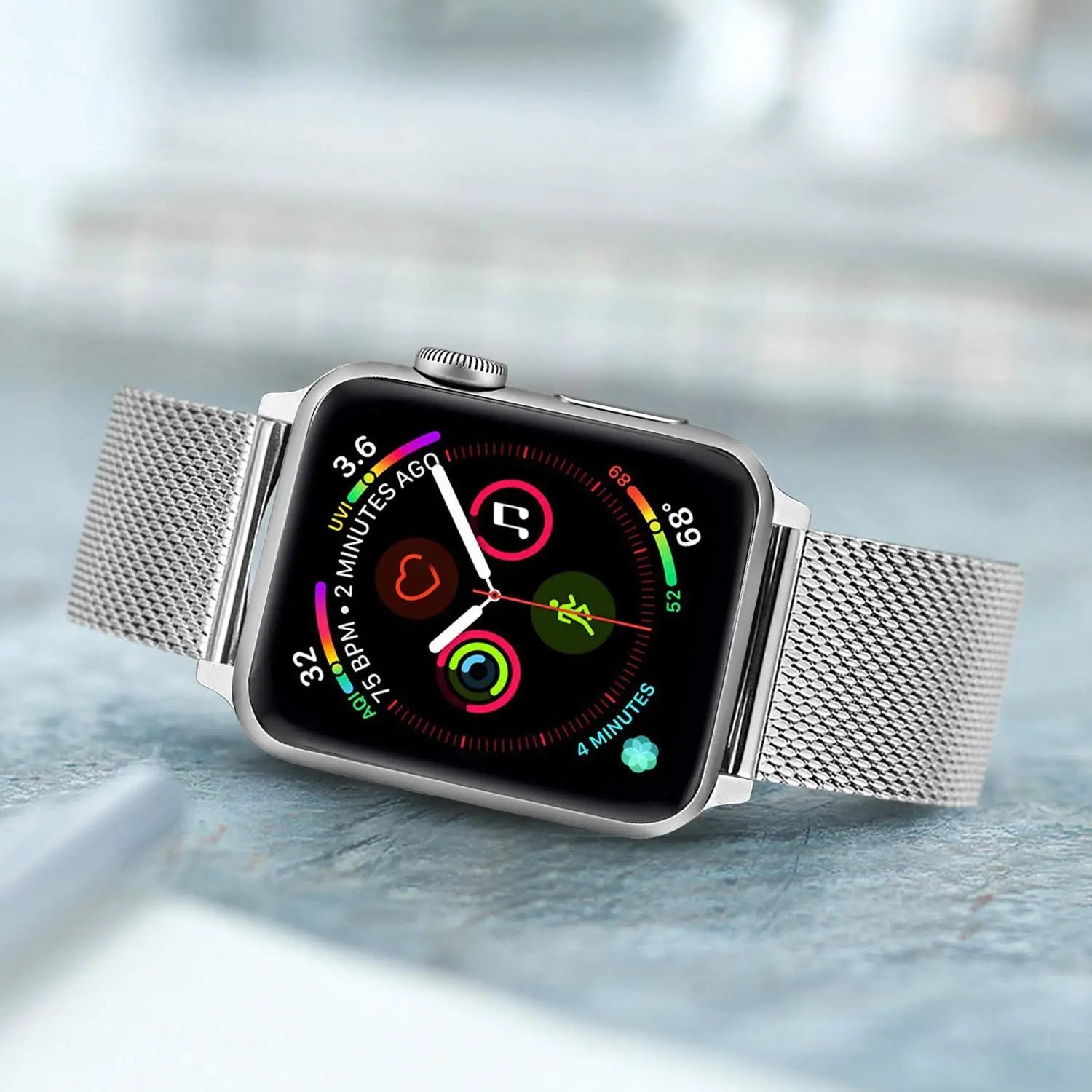 Premium Milanese Loop Strap with Secure Magnetic Clasp - Compatible with Apple Watch & Smartwatches - Ideal for Workouts, Business & Everyday Wear