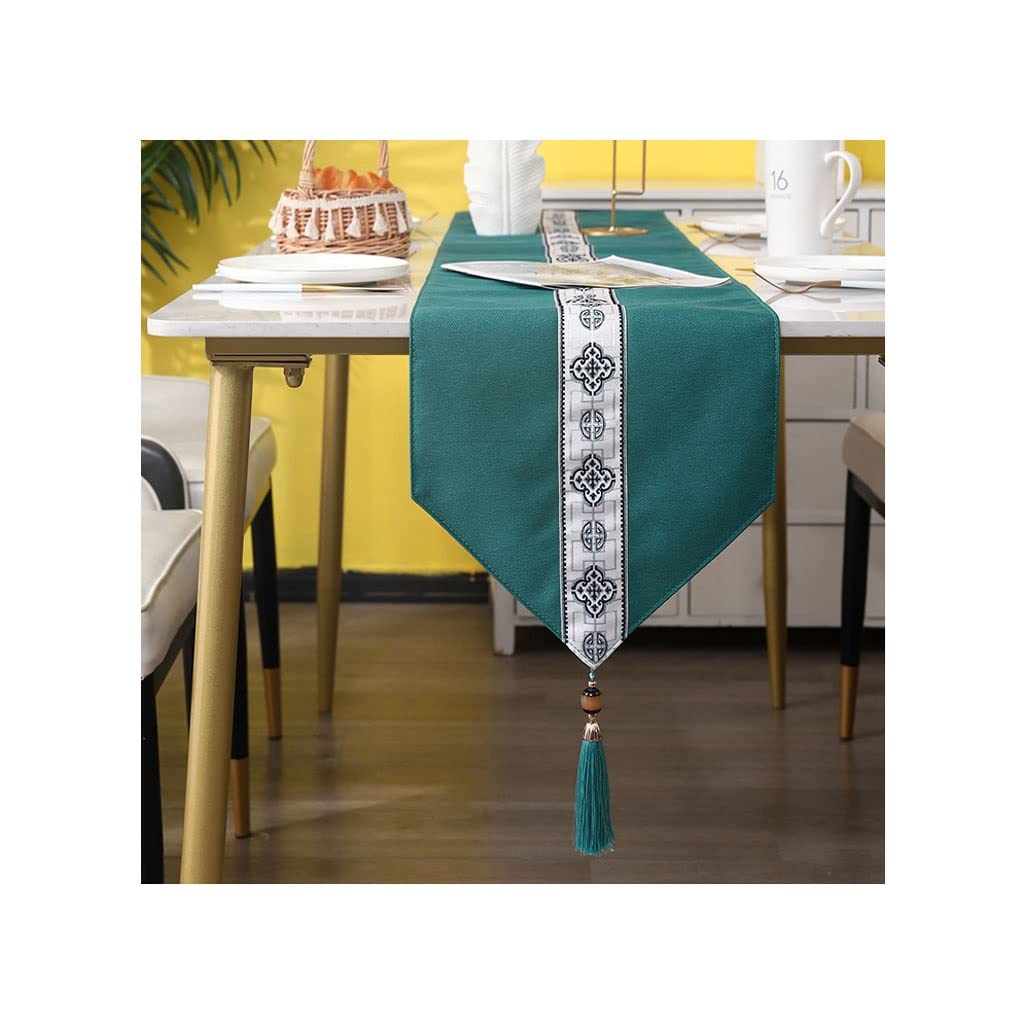 Elegant Cotton Polyester Table Runner - Yarn-Dyed Jacquard Fall Tablecloth for Dining, Wedding, Holiday Party Decor | Perfect for Thanksgiving, Christmas & Home Decor