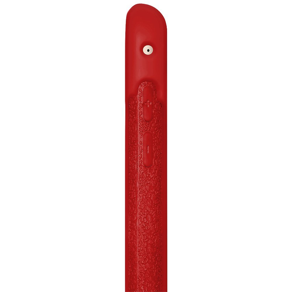 Amzer Silicone Jelly Skin Case for iPad Air 2 - Soft Flexible Protective Cover, Shockproof & Anti-Slip (Red) - Perfect for Home, Office & Travel Use - Model AMZ97445
