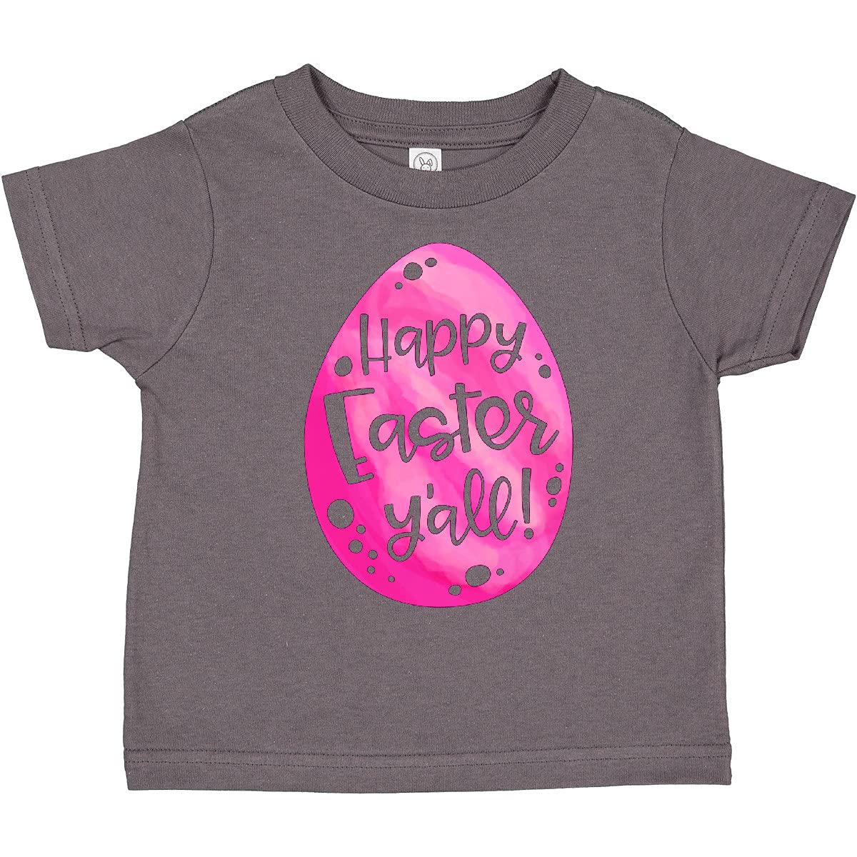 Inktastic Happy Easter Y'all Pink Easter Egg Toddler T-Shirt - Cute Easter Outfit for Toddlers, Boys & Girls - Perfect for Easter Egg Hunts, Family Photos & Spring Celebrations