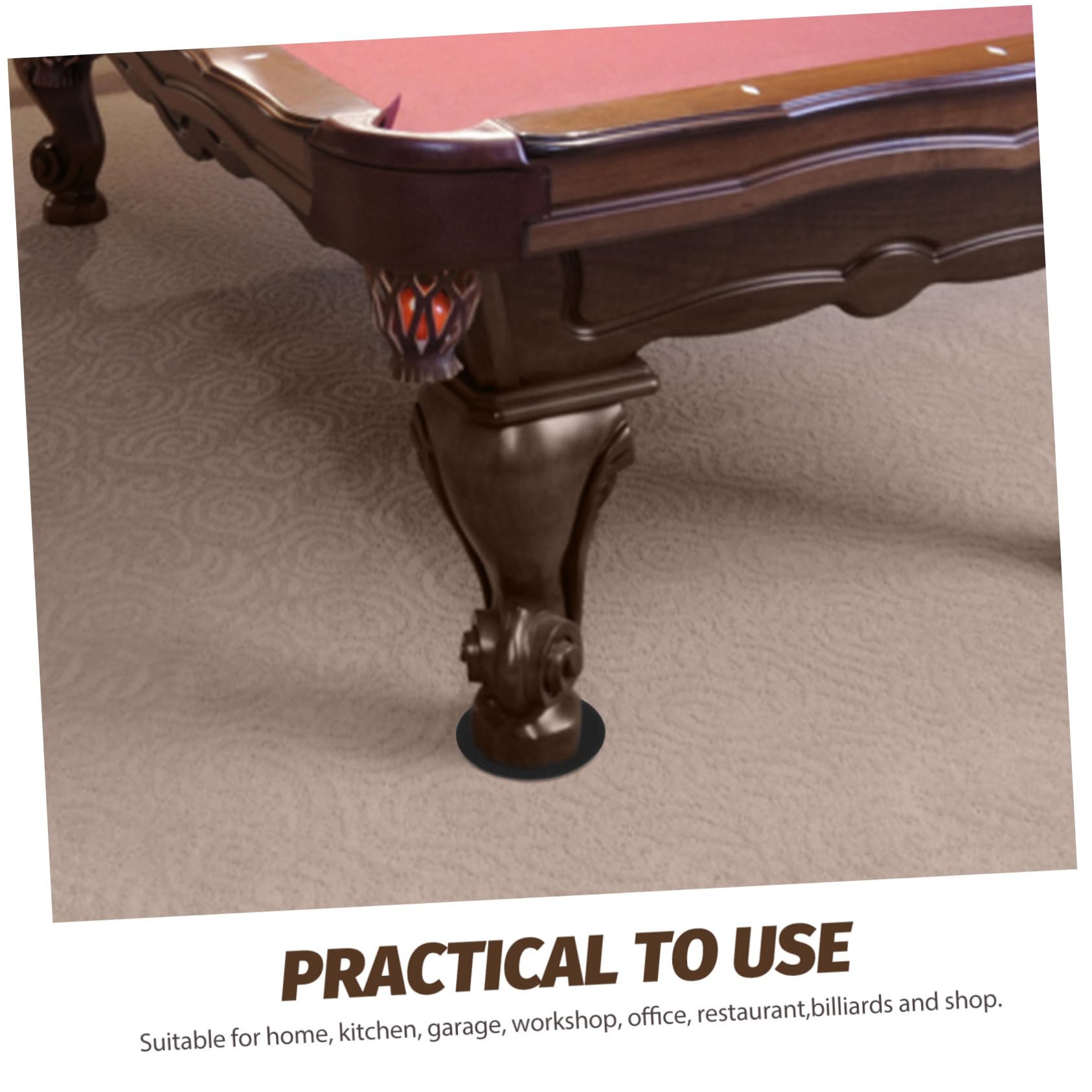 BESPORTBLE 10 Pack Adjustable Furniture Leg Pads - Heavy Duty Table Foot Levelers, Desk Leg Leveling Mats for Stability & Floor Protection - Perfect for Office Desks, Dining Tables, and Uneven Floors
