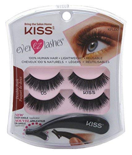 Kiss Products Ever EZ Lashes - 20 Pack Natural Looking False Eyelashes for Everyday Wear & Special Occasions | Easy to Apply, Reusable & Comfortable | Perfect for Parties, Weddings & Date Nights