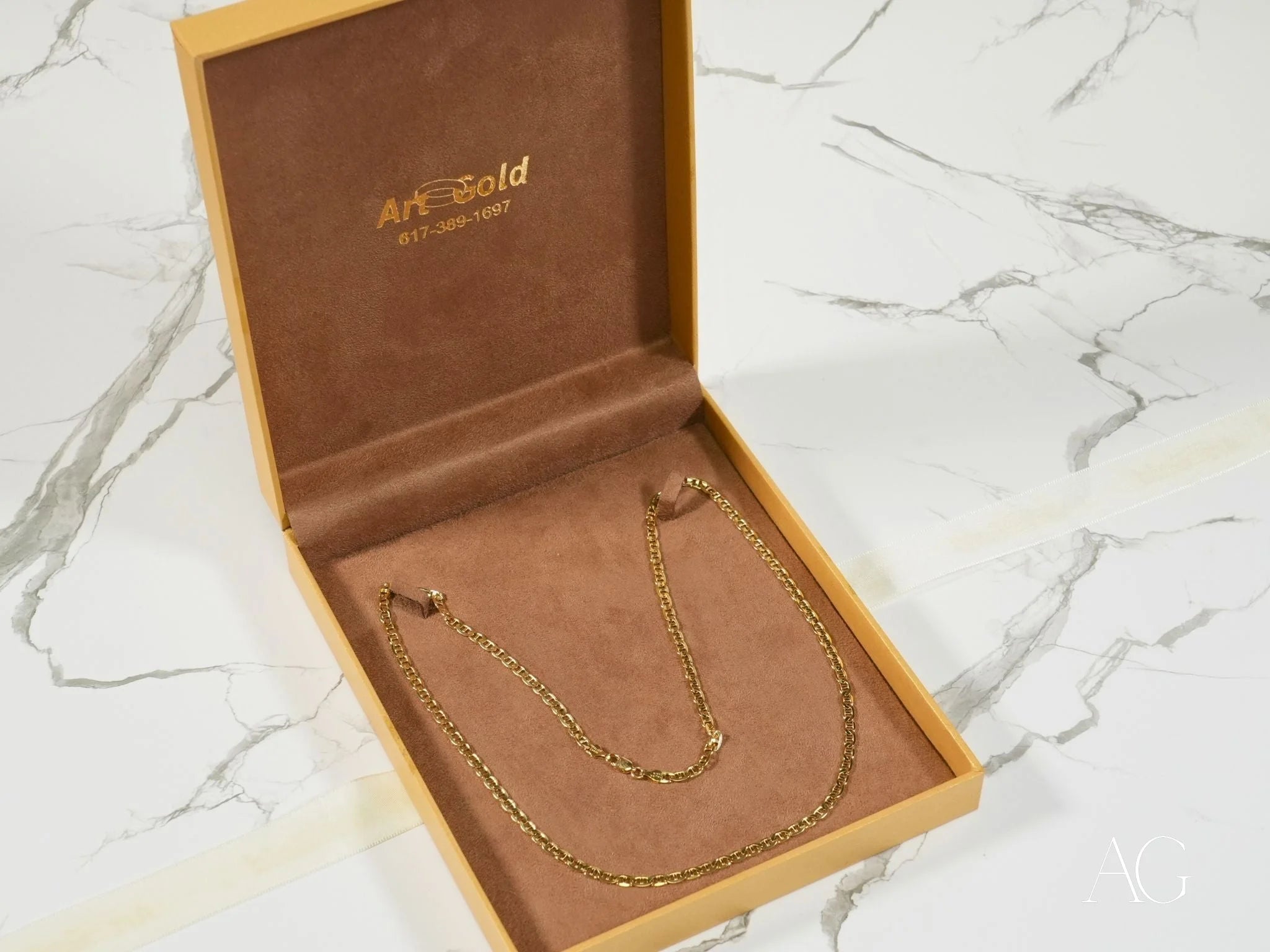 18K Gold Anchor Chain Necklace for Men & Women – Timeless Strength & Durability – Perfect for Everyday Wear, Gifts, and Special Occasions