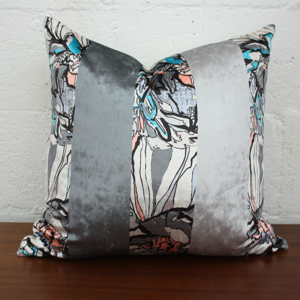 Luxury Gray Velvet Pillow - Soft & Stylish Decorative Throw Pillow for Sofa, Bed, Couch - Perfect for Living Room, Bedroom & Home Decor