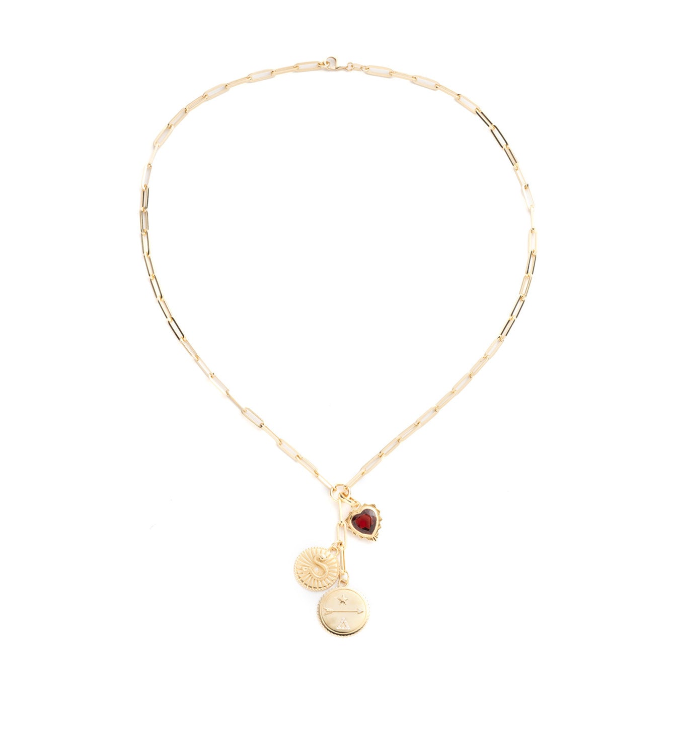 Dream, Karma & Gemstone Heart Pendant Necklace - Classic Fob Extension Chain for Women - Perfect for Valentine's Day Gifts, Anniversary Presents & Everyday Elegance
