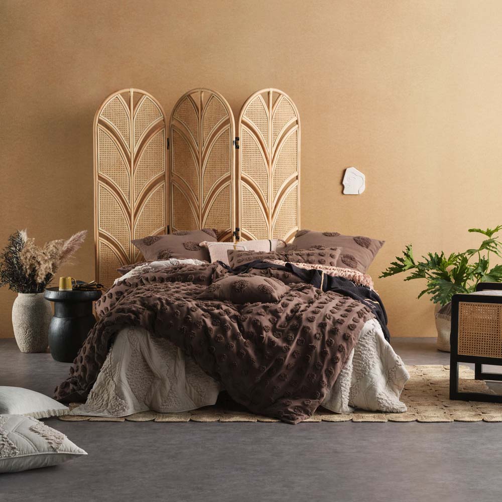 Haze Mocha Quilt Cover Set Queen Size - Soft Luxury Bedding Set for Cozy Bedroom Decor | Perfect for Master Bedroom, Guest Room & Hotel Style Makeover