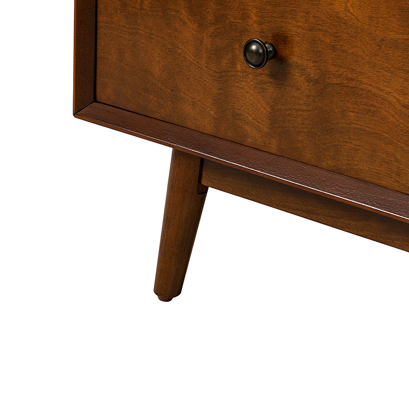 Cherry Wood Upholstered Flip Top Storage Bench with Cushion - Stylish Ottoman for Entryway, Living Room & Bedroom Storage