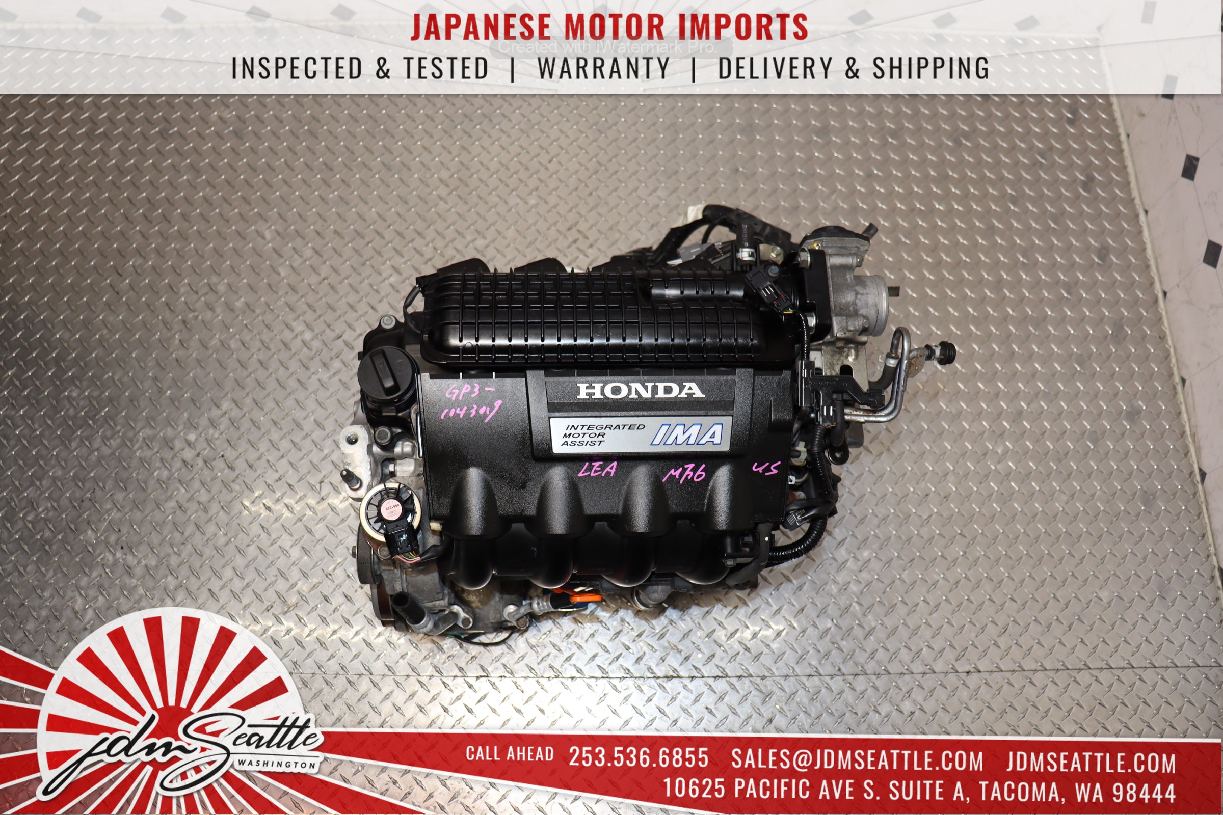 JDM LEA IMA 1.5L Engine for 2011-2016 Honda CR-Z CRZ - Replacement Motor for 11 12 13 14 15 16 Models - Perfect for Performance Upgrades & Engine Replacement