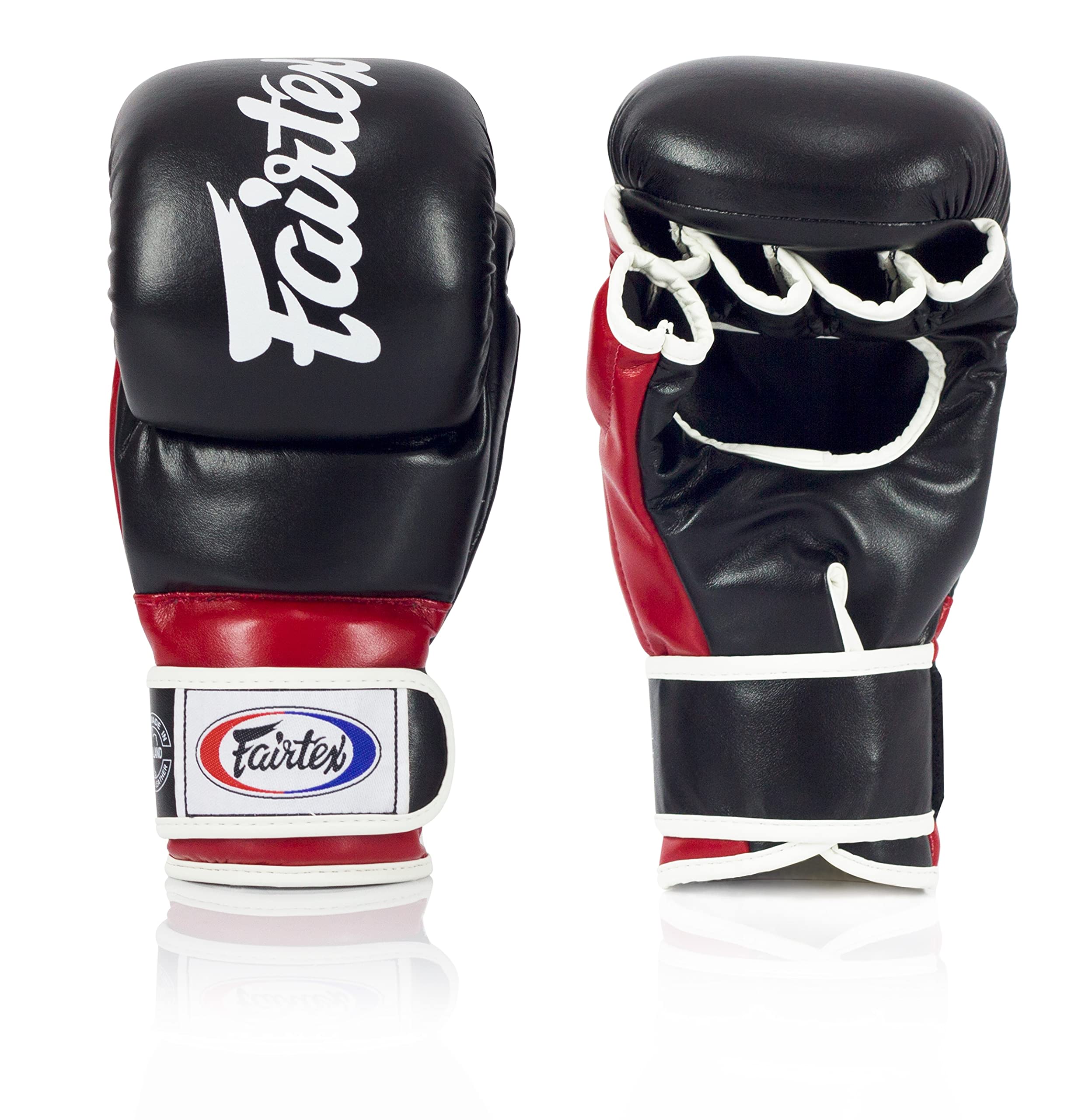 Fairtex FGV18 Muay Thai Boxing Gloves for Men, Women & Kids - Premium Leather MMA Training Gloves for Kickboxing, Martial Arts & Fitness - Lightweight & Shock Absorbent Punching Gloves for Sparring, Bag Work & Competition