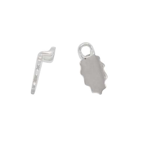 10pcs Small Silver Plated Glue-On Earring Bails for DIY Jewelry Making - Perfect for Crafting Earrings, Pendants & Charms