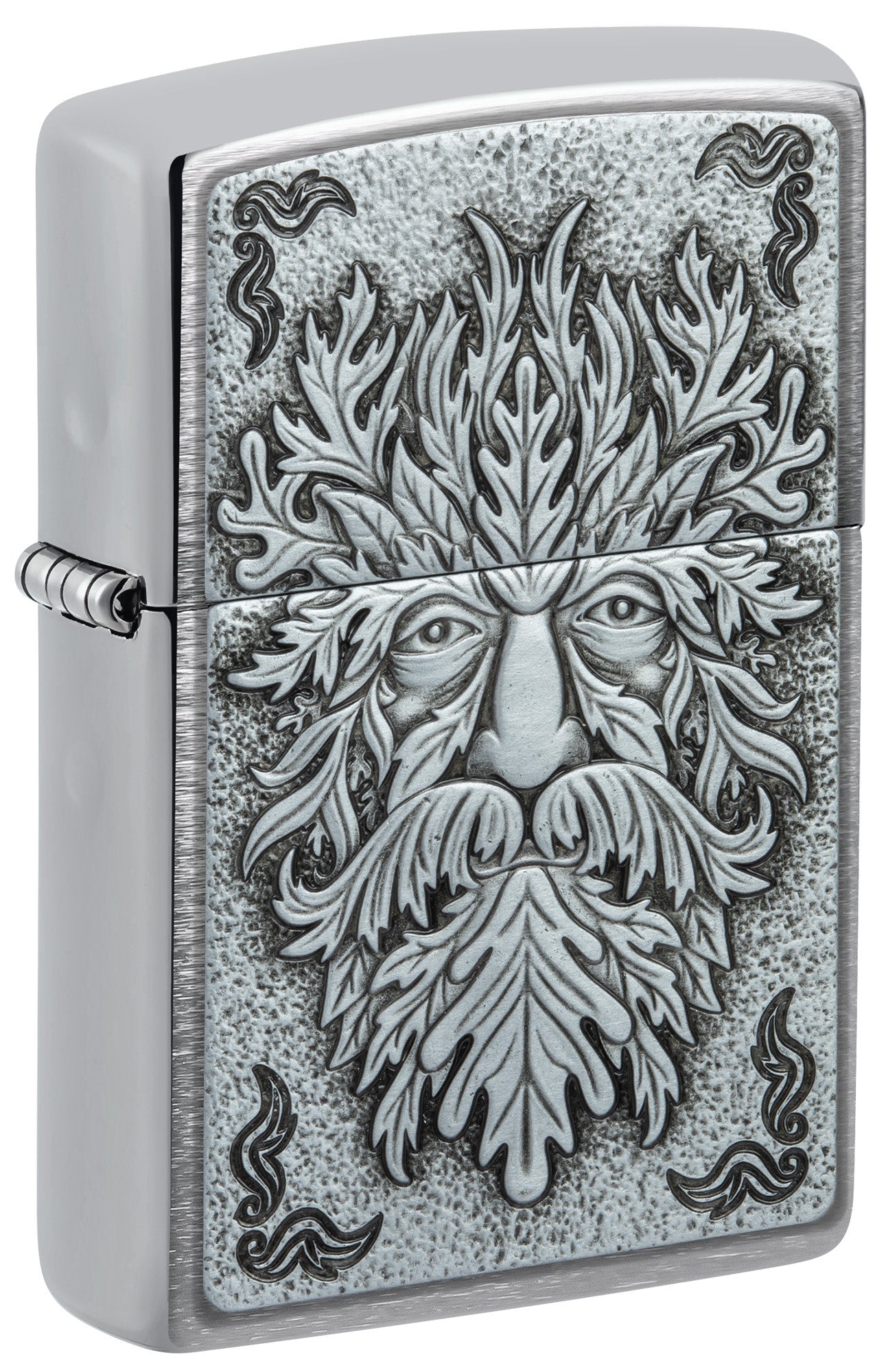 Greenman Emblem Brushed Chrome - Premium Car Accessory for Customization & Personalization | Perfect for Car Enthusiasts & Gift Ideas