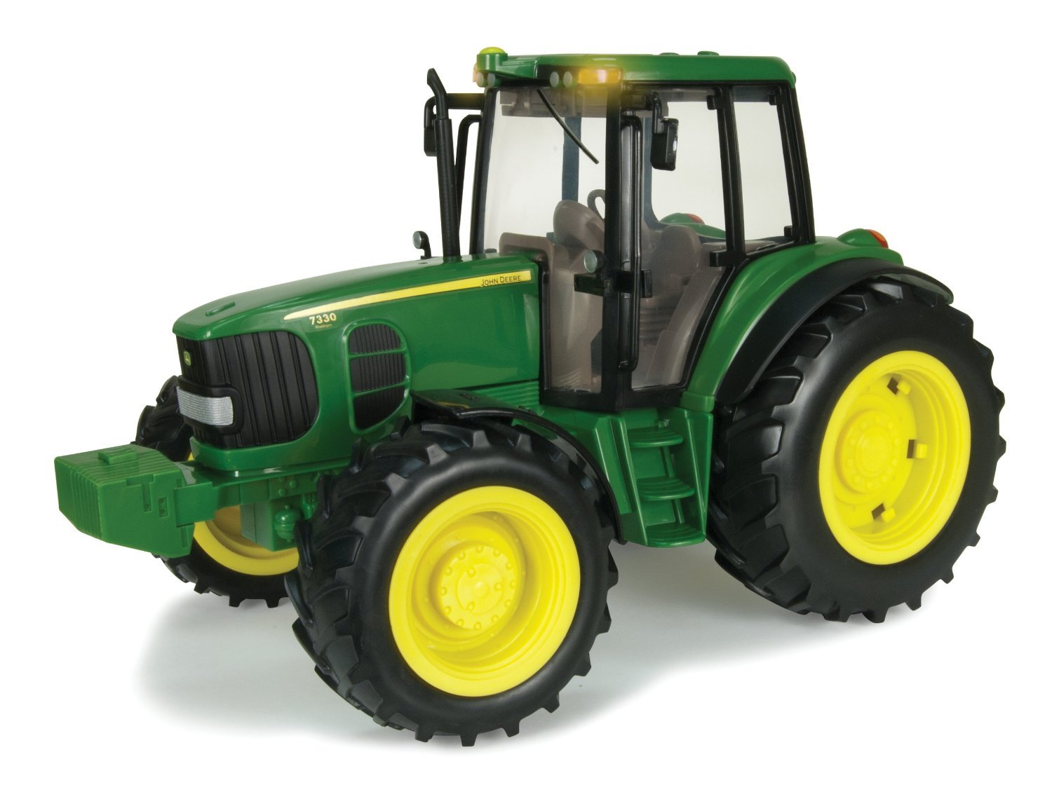 John Deere Big Farm Tractor Toy with Lights & Sounds - 1:16 Scale Green Die-Cast Vehicle - Perfect for Kids Playtime, Farm Pretend Play & Collectors Display