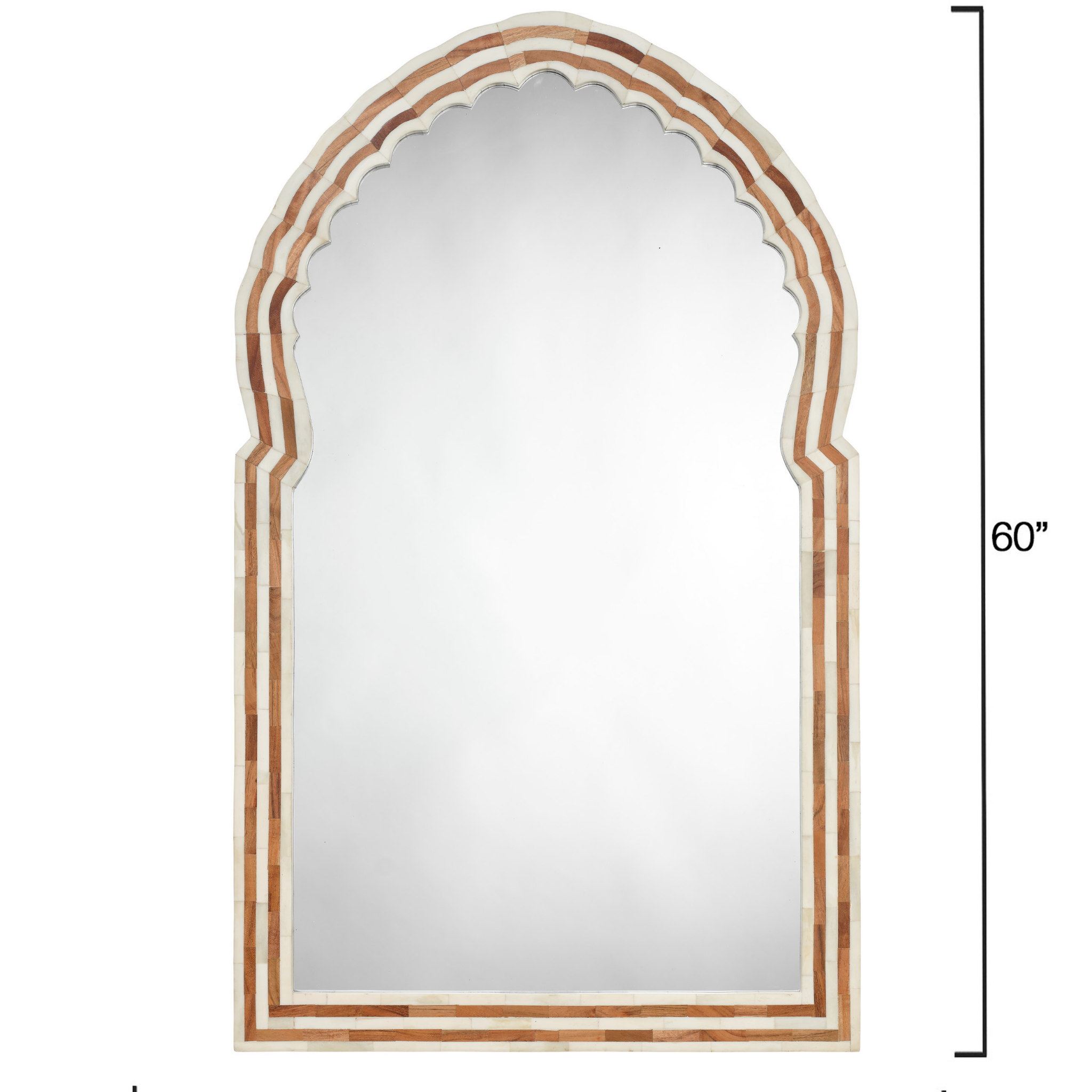 Bardot Mirror - Elegant Wall Mirror for Home Decor, Living Room, Bedroom & Bathroom | Stylish & Functional for Vanity, Entryway & Dressing Area