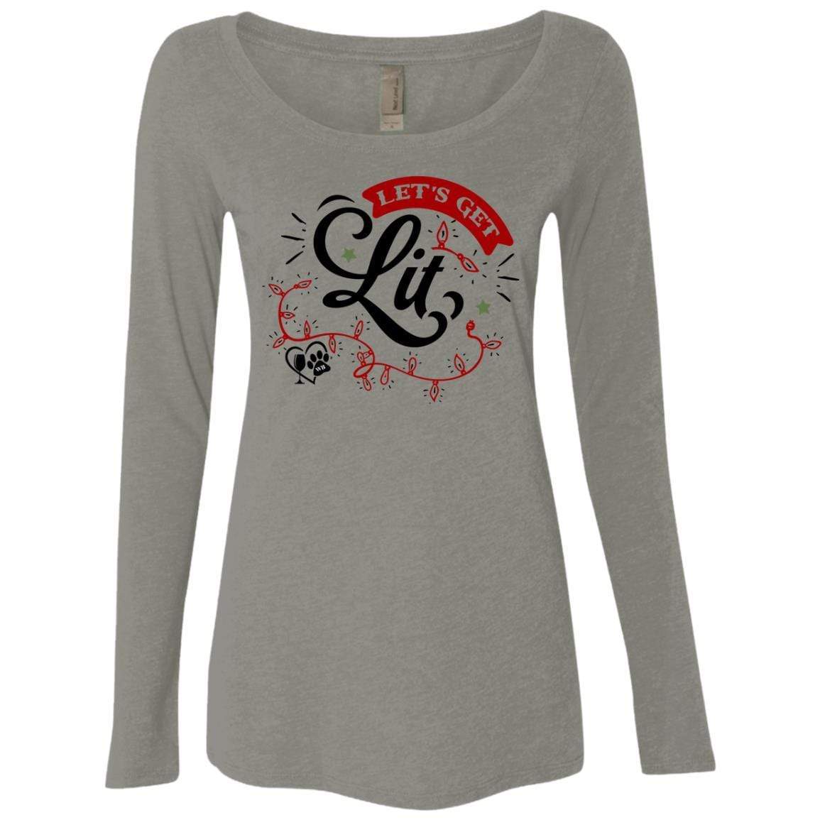 WineyBitches.Co Women's Tri-Blend Long Sleeve Scoop Neck T-Shirt - Soft & Comfortable for Casual Wear, Lounge & Everyday Outfits