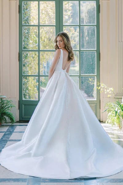 Blue Willow by Anne Barge Antonella Wedding Dress - Size 12 | Elegant A-Line Gown for Bridal Ceremony & Formal Events