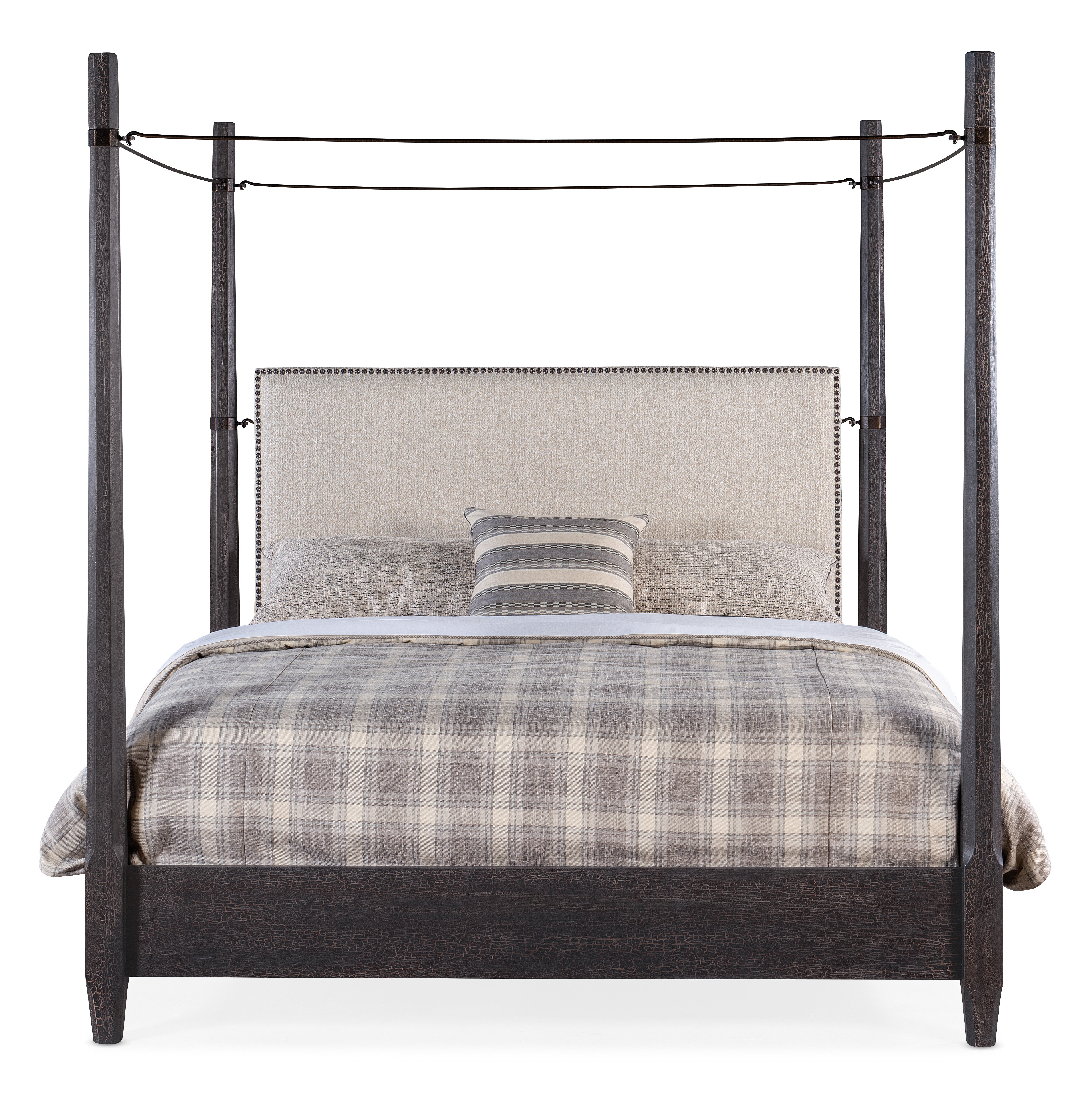 Big Sky California King Canopy Poster Bed Frame - Elegant & Spacious Bedroom Furniture for Master Suite or Guest Room