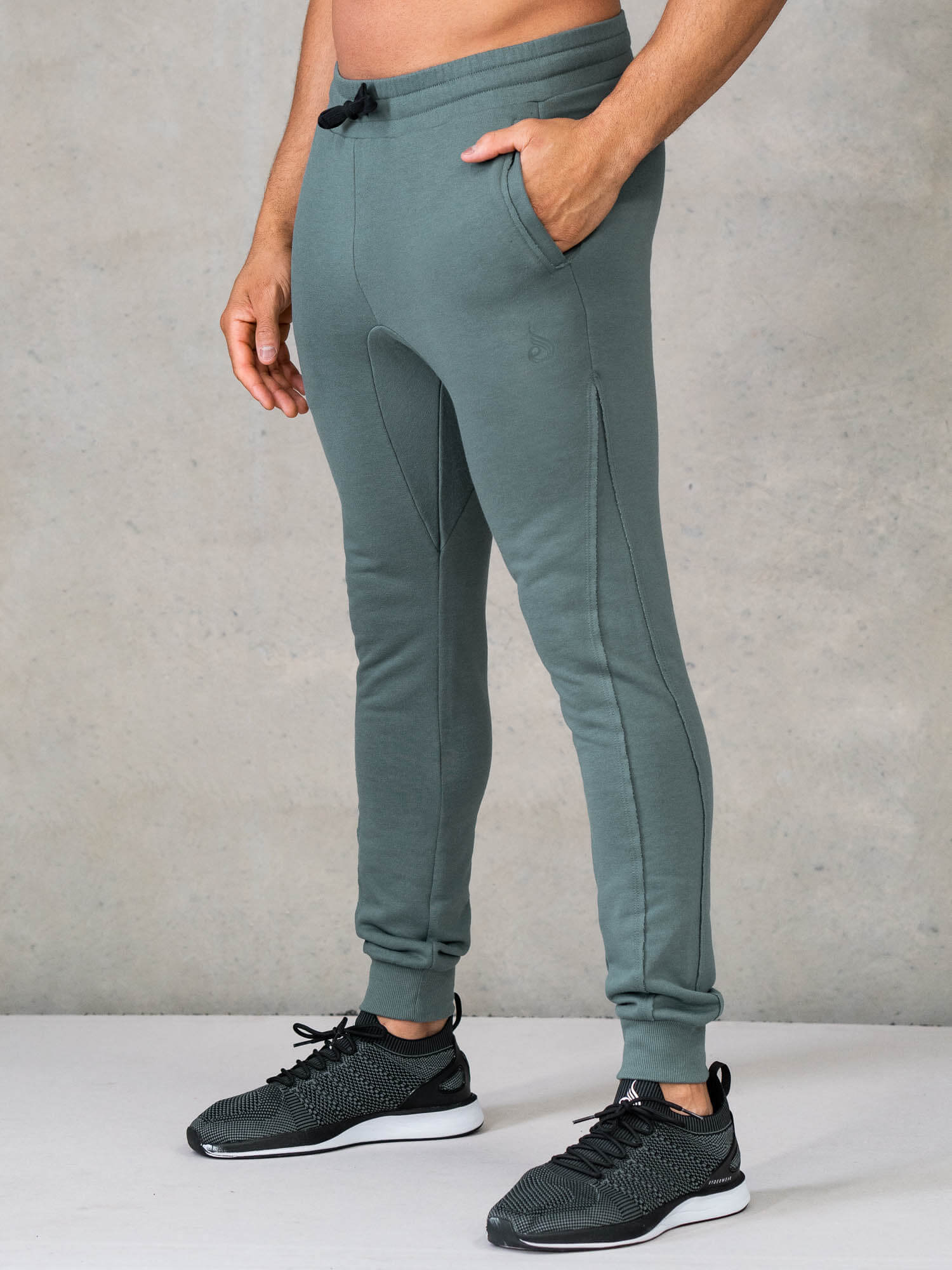 Force Track Pant for Men - Lightweight Stretch Joggers with Pockets, Fern Green - Perfect for Running, Gym Workouts & Casual Wear