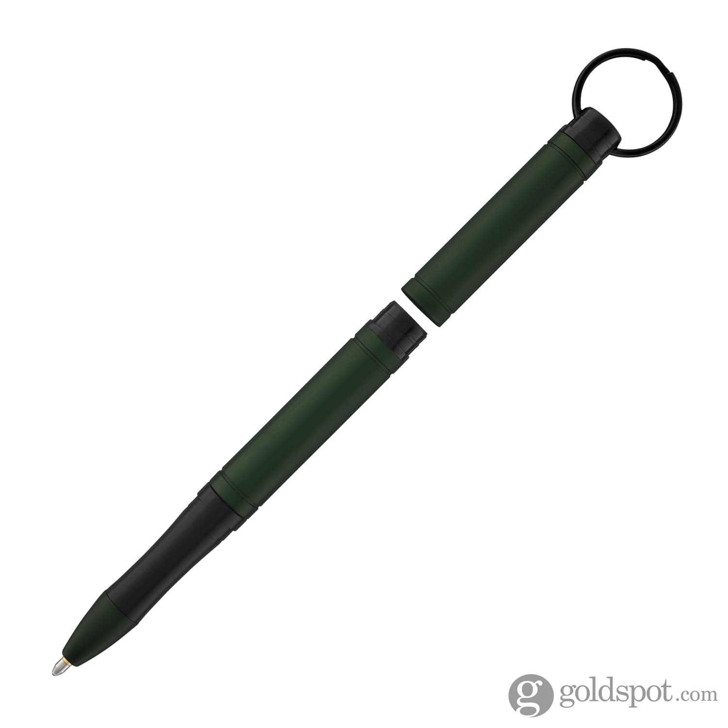 Fisher Space Pen Backpacker Ballpoint Pen - Green Anodized Aluminum Keychain Pen for Outdoor Adventures, Hiking, Camping & Everyday Carry (EDC)