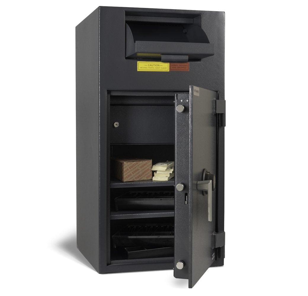 AMSEC BWB3020FL Wide Body Deposit Safe - Heavy Duty Fireproof Safe Box for Cash, Valuables & Documents - Ideal for Retail, Office & Home Security