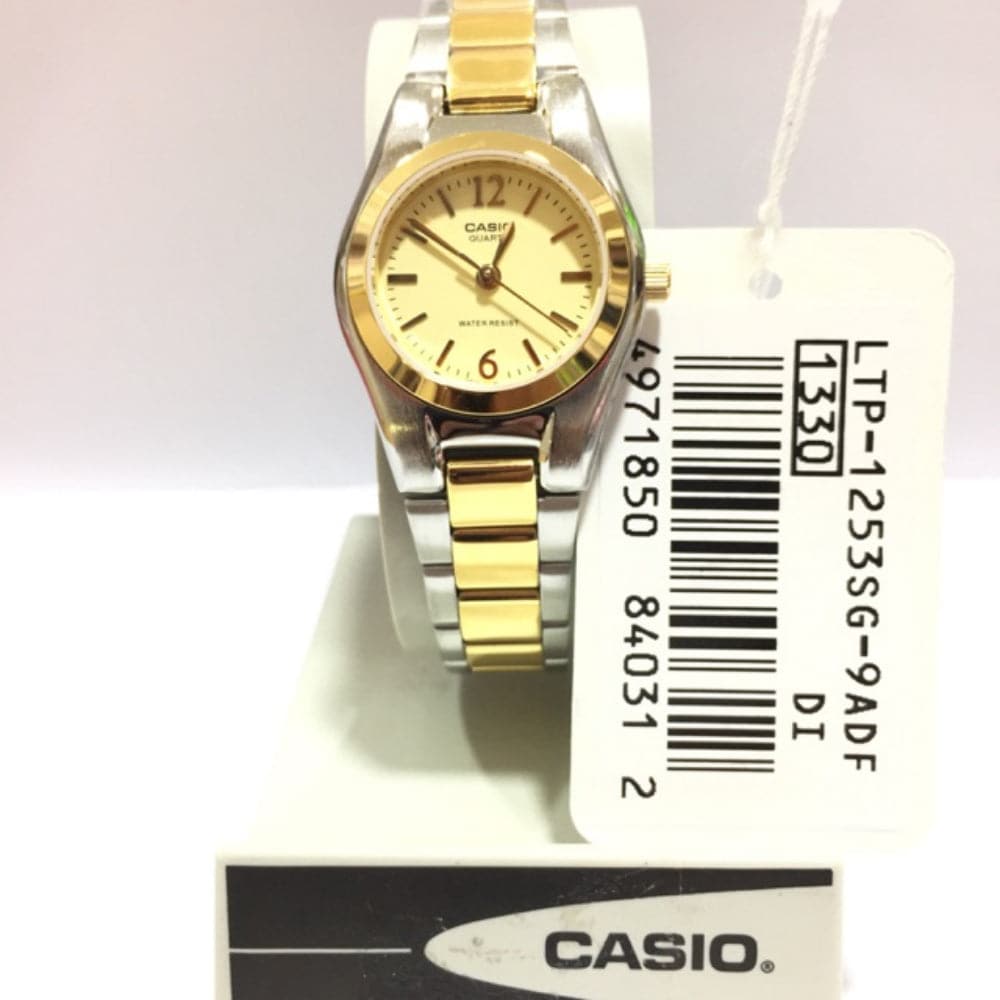 CASIO Analog LTP-1253SG-9ADF Two-Tone Stainless Steel Women's Watch - Elegant & Durable for Work, Party & Everyday Wear