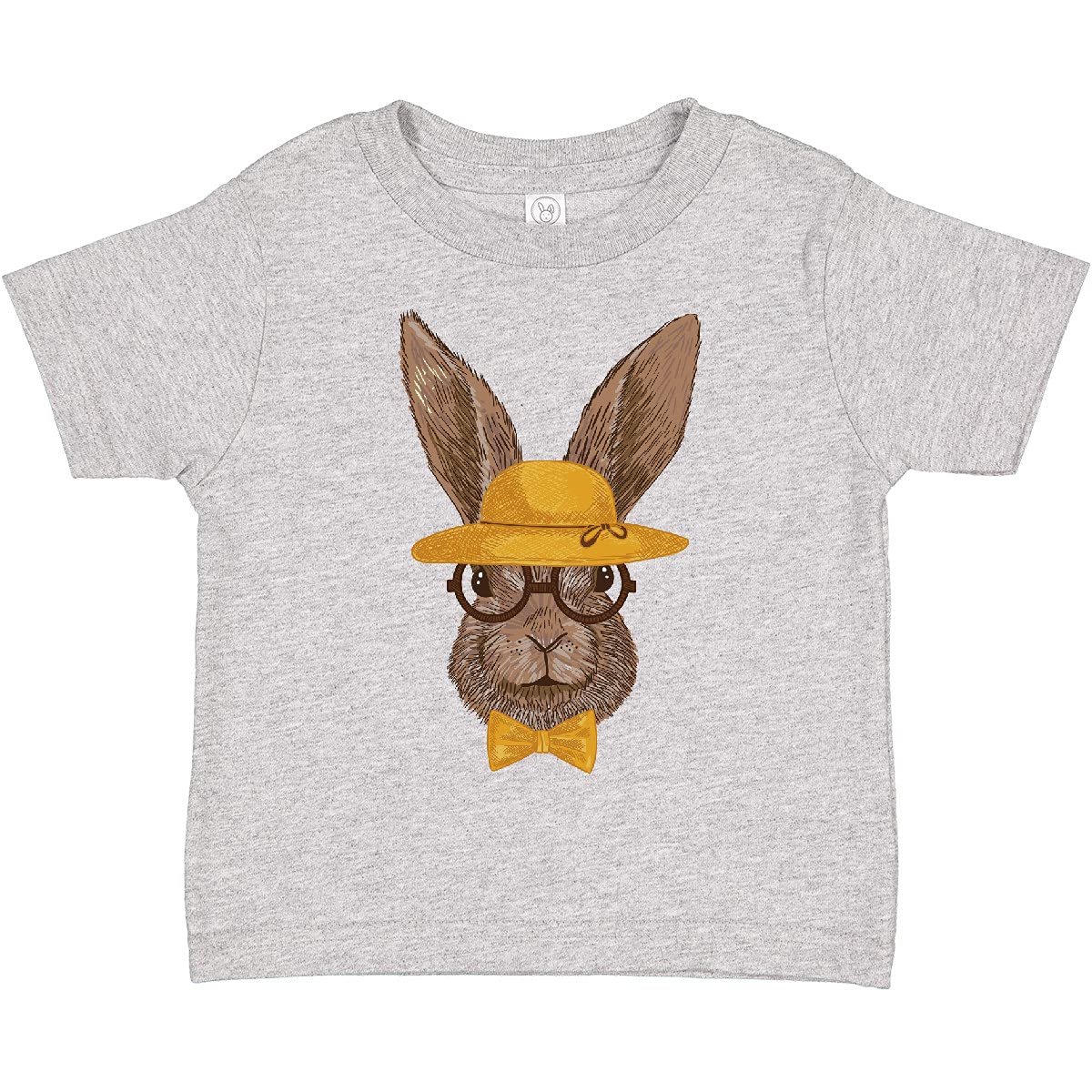 Inktastic Hipster Easter Bunny Toddler T-Shirt - Cute Easter Outfit for Boys & Girls - Perfect for Easter Egg Hunts & Spring Photos