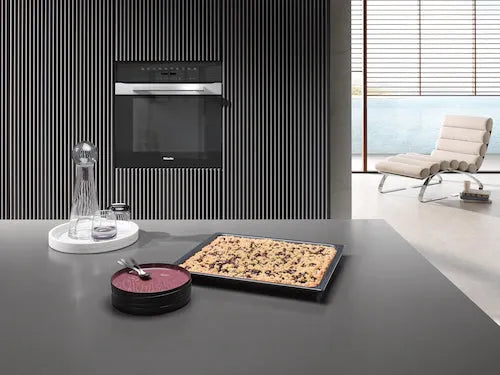 Miele H 7260 BP 60cm Built-In Pyrolytic Oven with PureLine CleanSteel Technology - Perfect for Baking, Roasting & Self-Cleaning in Modern Kitchens