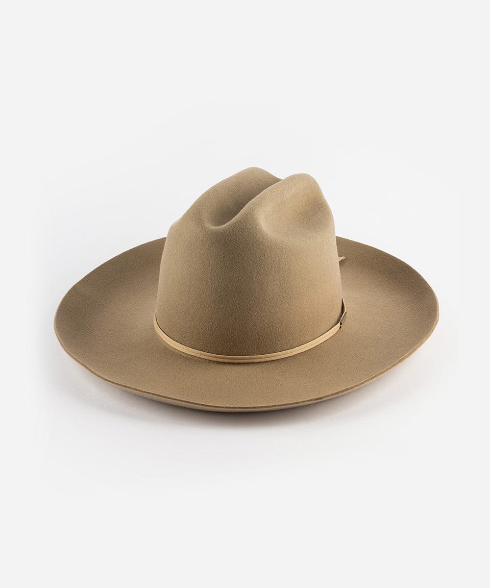 Ezra Western Cowboy Hat for Men & Women - Stylish Felt Cowboy Hat with Wide Brim - Perfect for Rodeo, Country Music Festivals & Outdoor Adventures