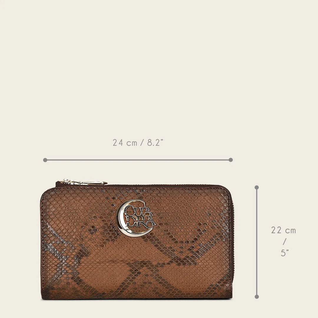 BD235PI Cuadra Black Casual Fashion Bifold Wallet Clutch for Women - Stylish & Compact Purse for Everyday Use, Travel, and Night Out