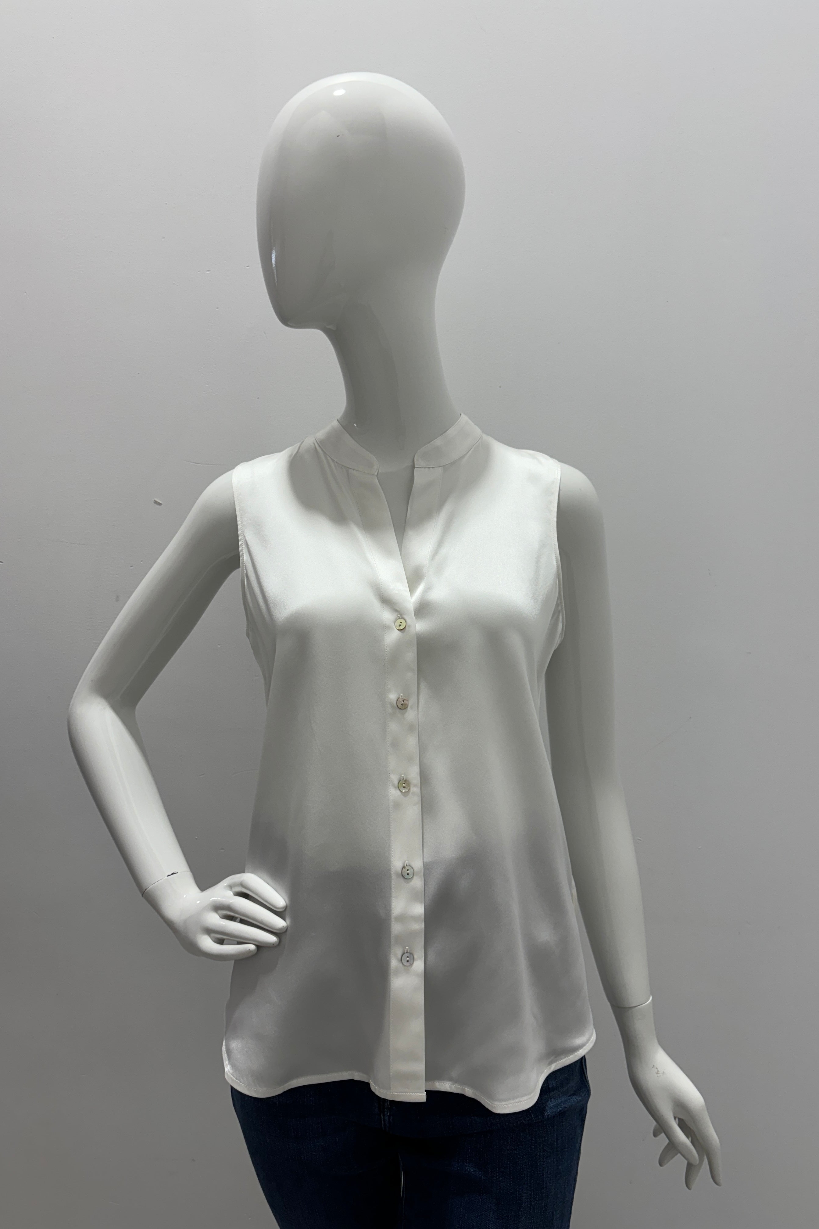 L'Agence Hendrix Silk Sleeveless Blouse for Women - Elegant Satin Camisole Top for Evening, Work & Special Occasions