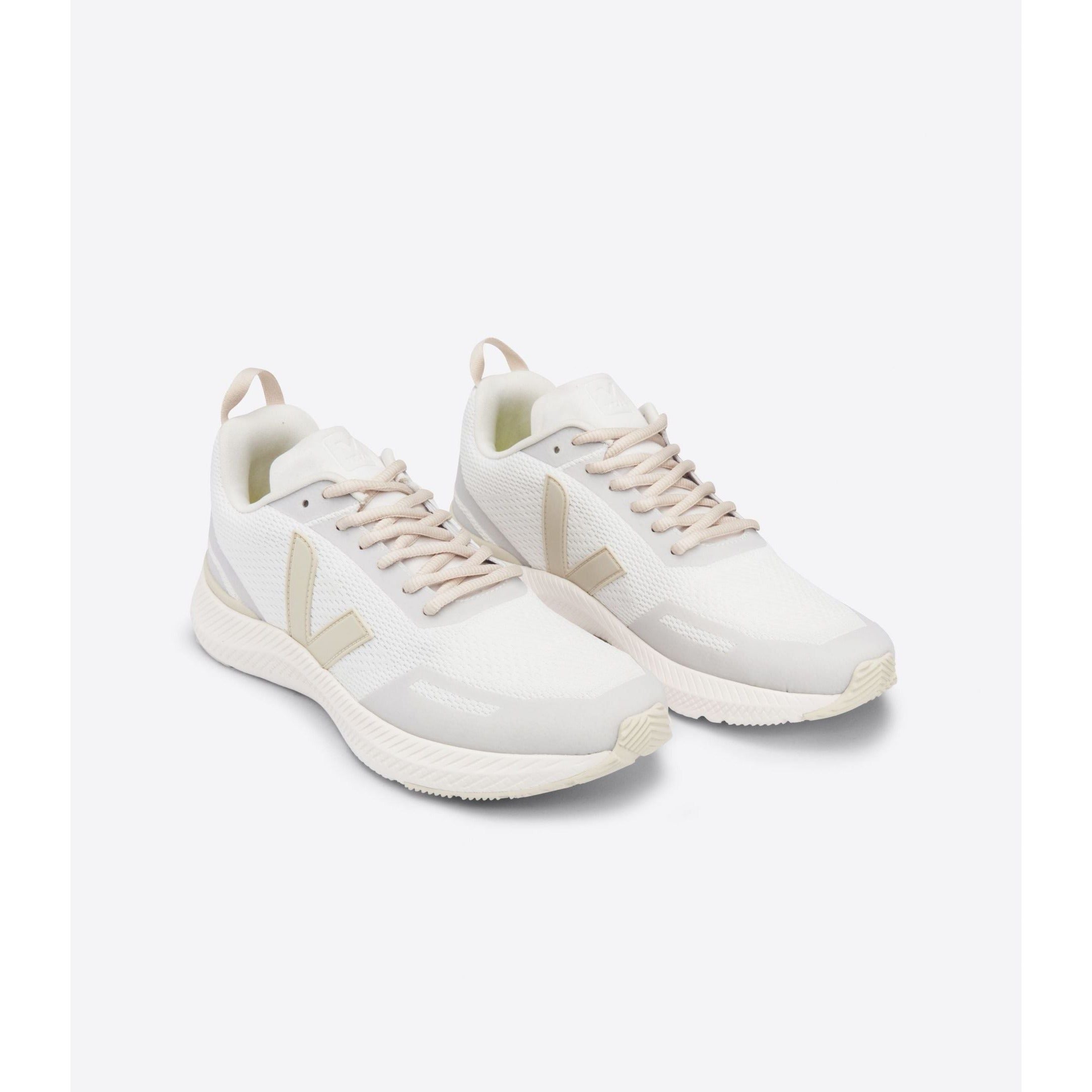 Veja Women's Impala Engineered Mesh Sneakers in Eggshell Pierre - Comfortable White Vegan Leather Shoes for Running, Walking & Everyday Wear