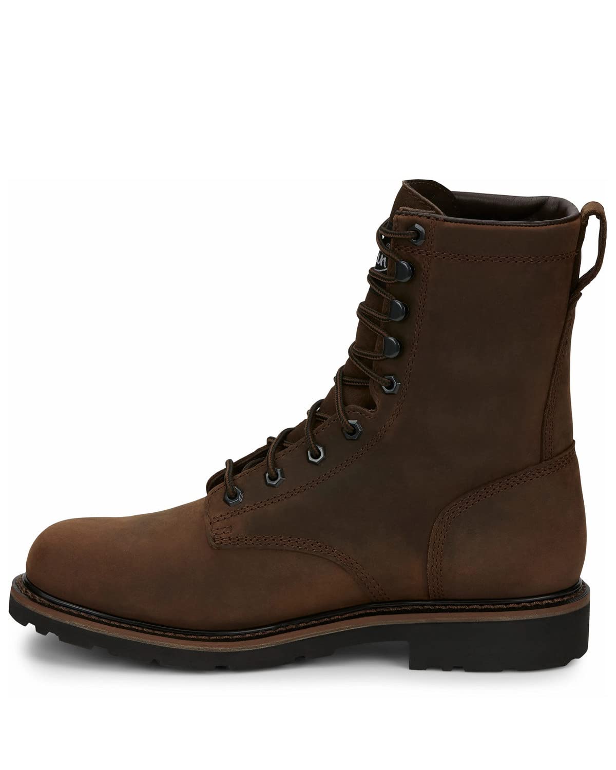 Justin Men's WorkerII Lace-Up Steel Toe Work Boots - Durable Safety Shoes for Construction, Warehouse & Outdoor Work