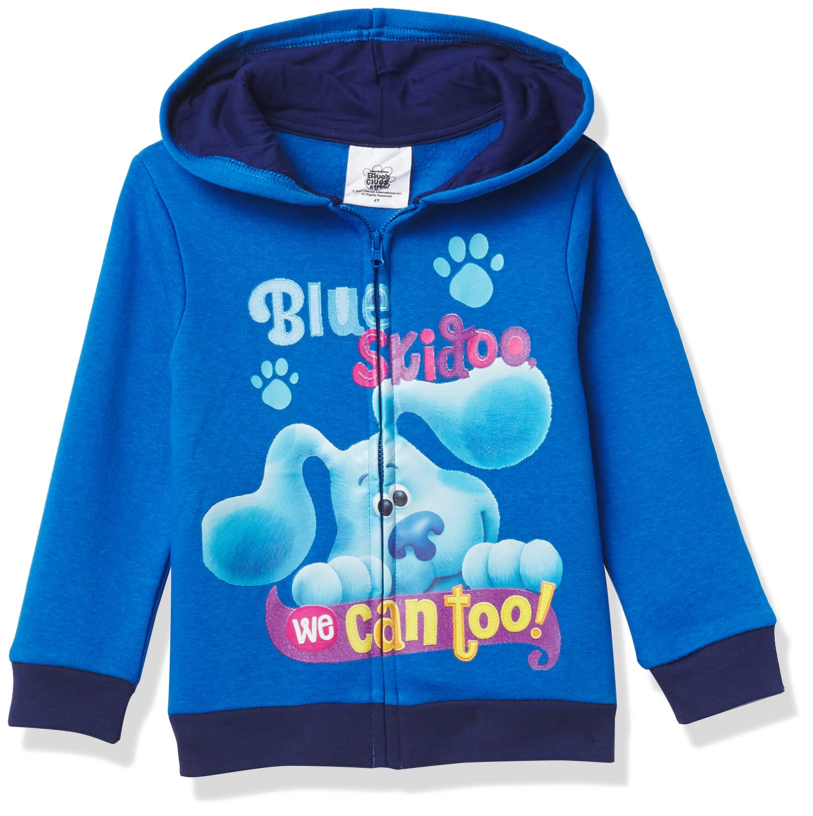 Blue's Clues & You Boys' Toddler Zip-Up Hoodie - Cute Kids Pullover Jacket for Playtime & Outdoor Adventures