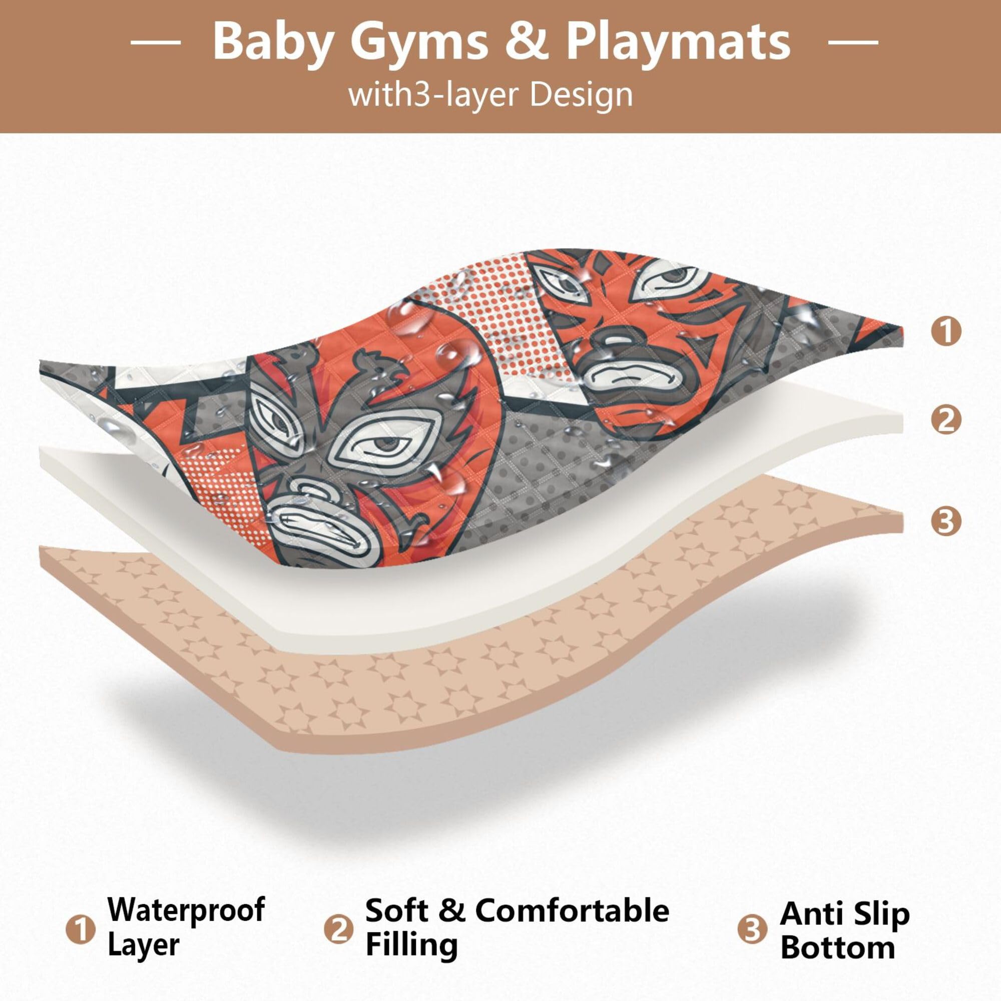 Non-Slip Baby Playmat 50x50