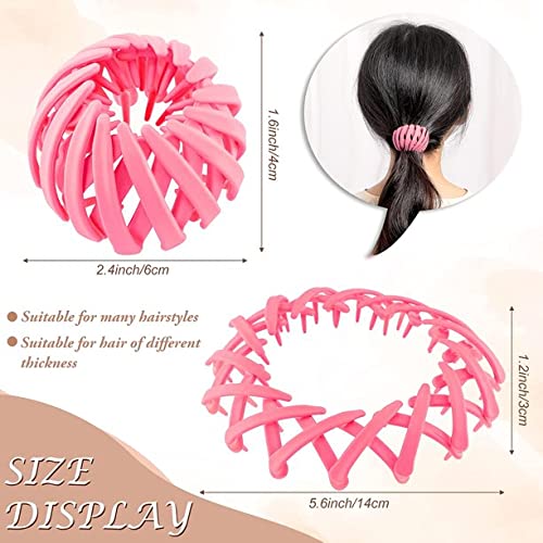 4PCS Matte Bird Nest Hair Clips - Non-Slip Hair Holders for Women & Girls - Perfect for Updos, Ponytails & Everyday Hairstyles