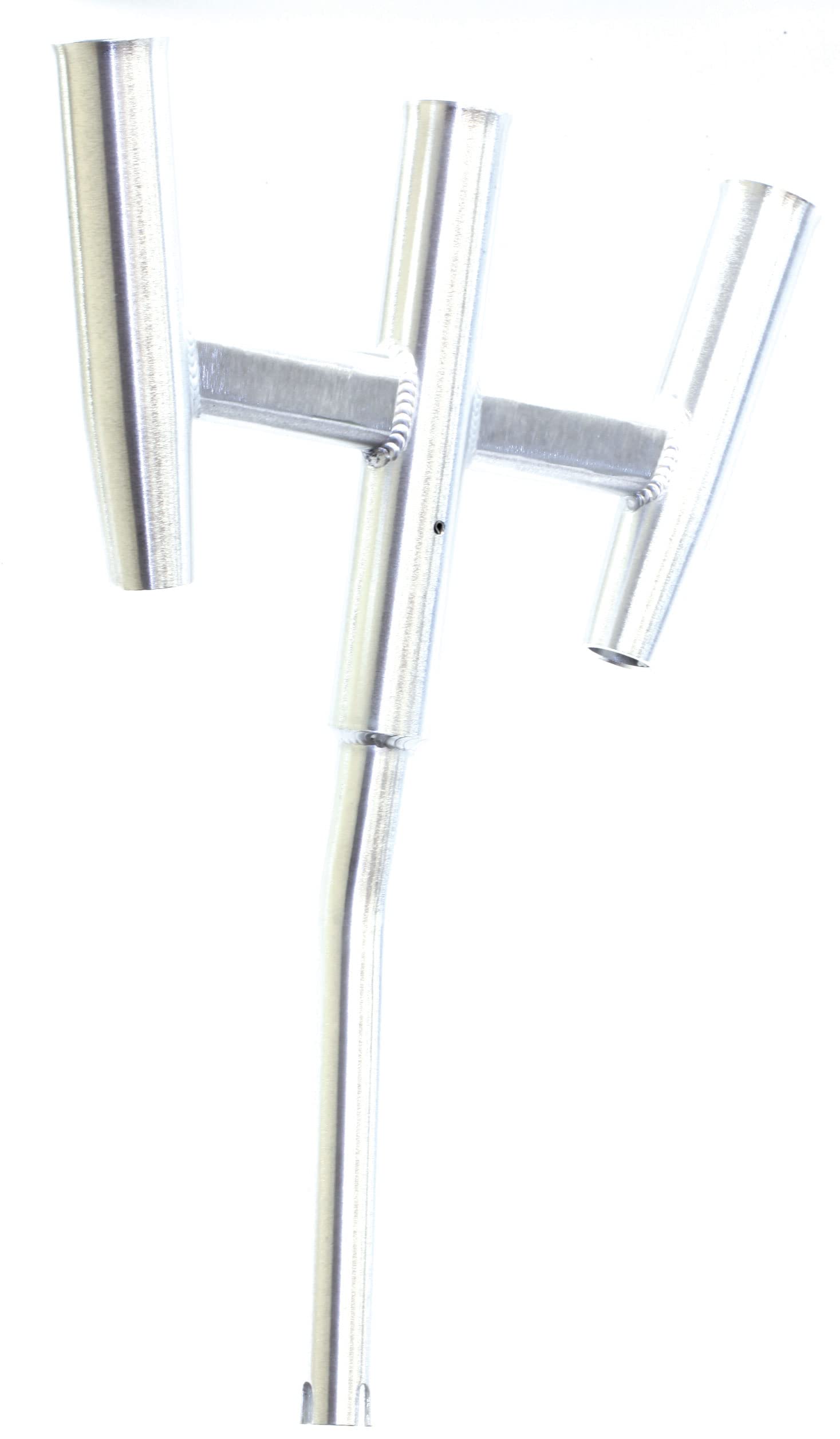 Premium Triple Aluminum Kite Rod Holder - Heavy Duty Fishing Accessory for Kayak, Boat & Beach Fishing | Perfect for Saltwater & Freshwater Anglers