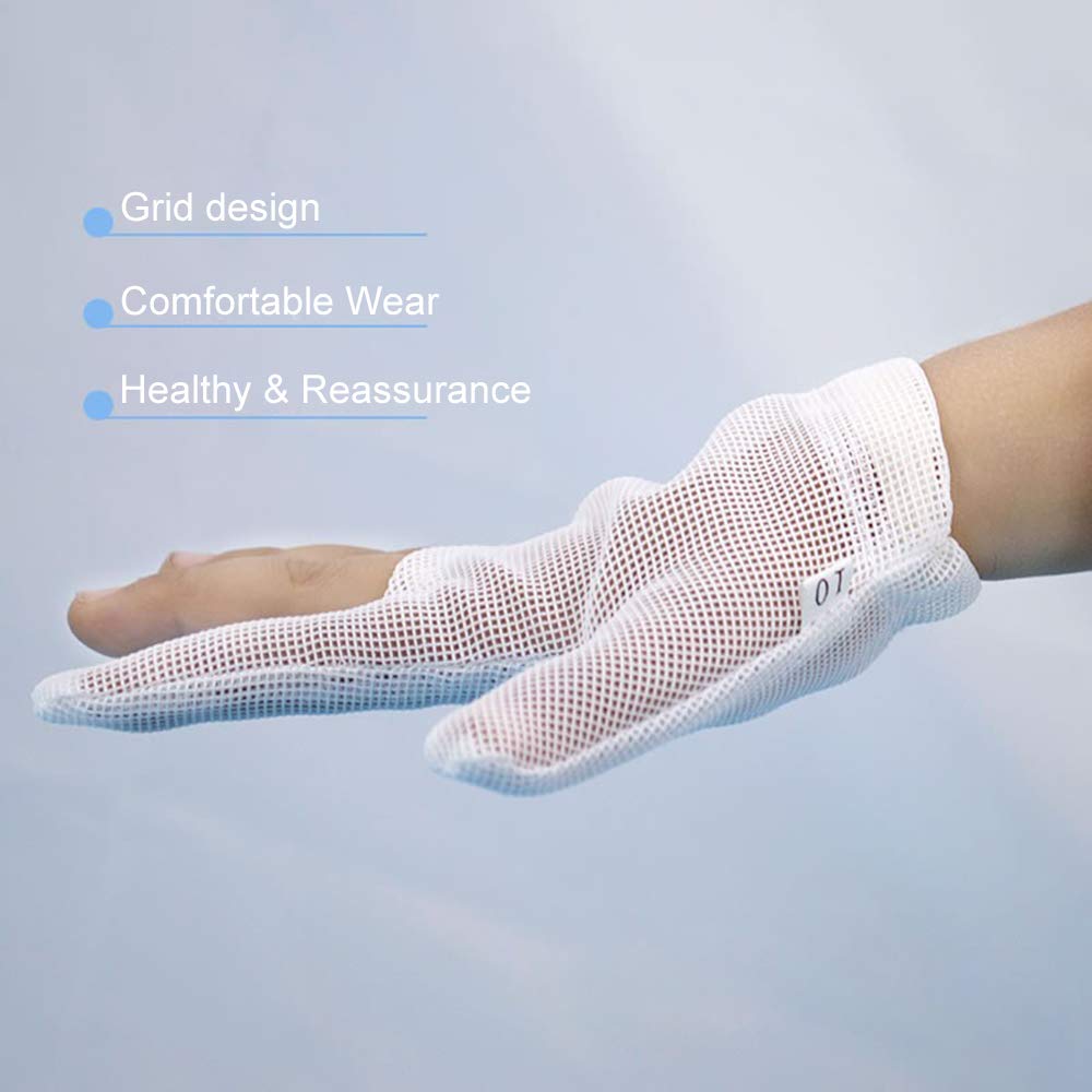 **Thumb Sucking Stop Guard for Kids - Comfortable & Breathable Finger Guard to Prevent Thumb & Finger Sucking - No Scratch Treatment Kit for Ages 6 Months to 7 Years (Small) - Perfect for Daycare, Travel & Home Use**