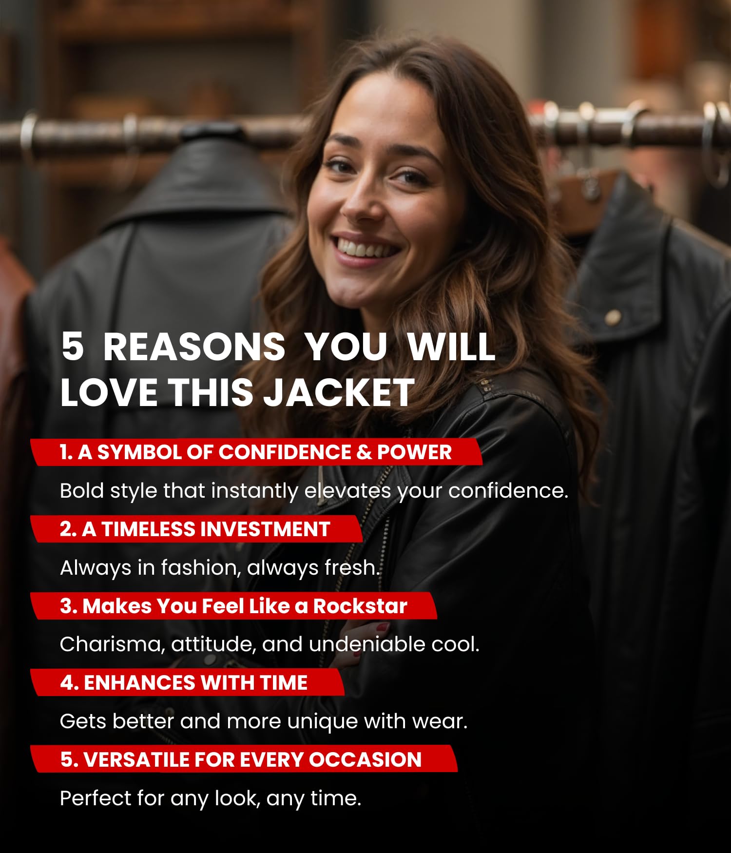 Decrum Women's Hooded Leather Jacket - Genuine Lambskin Biker Jacket with Detachable Hood | Stylish Outerwear for Motorcycle Riding, Casual Wear & Fall Fashion