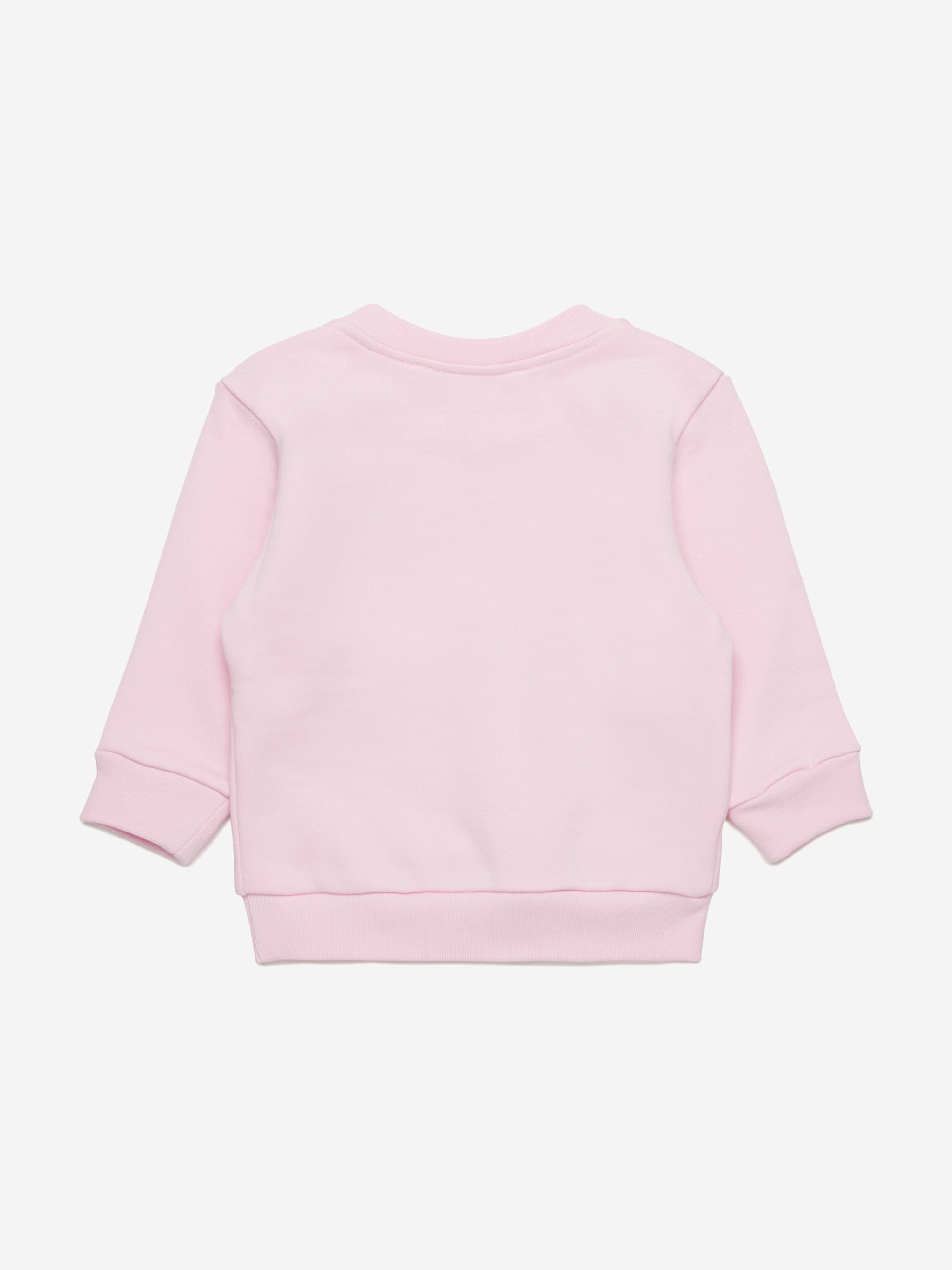 Pink Baby Girls Logo Sweatshirt - Cute & Comfortable Pullover for Toddler Girls | Perfect for Playdates, Preschool & Family Outings