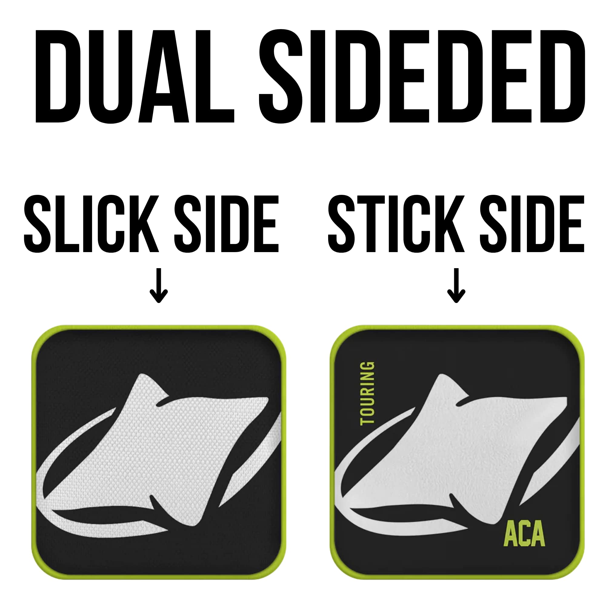 ACA Synergy Edge Professional Cornhole Bags - Dual Sided 6x6 Inch with Custom Logo - Premium Black Bean Bags for Backyard Games, Tailgating & Outdoor Parties