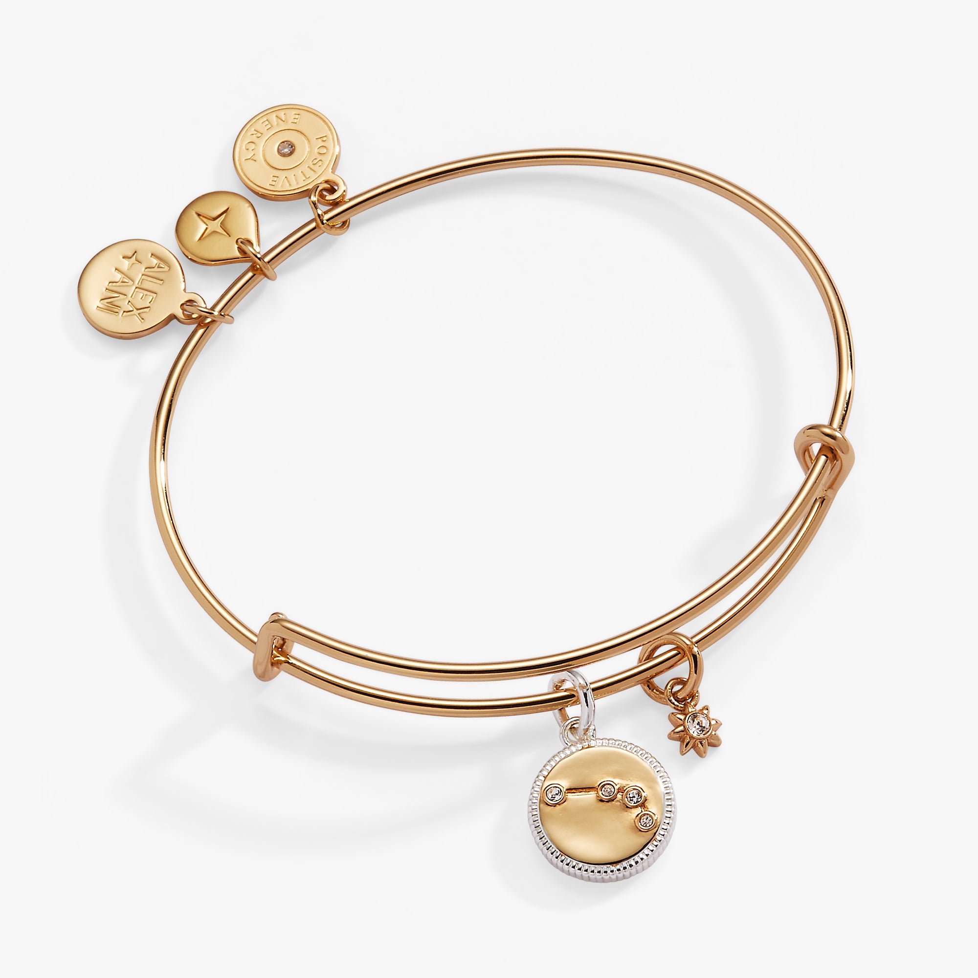 Aries Zodiac Charm Bangle - Sterling Silver Zodiac Bracelet for Women - Perfect for Birthday Gifts, Astrology Lovers & Everyday Wear