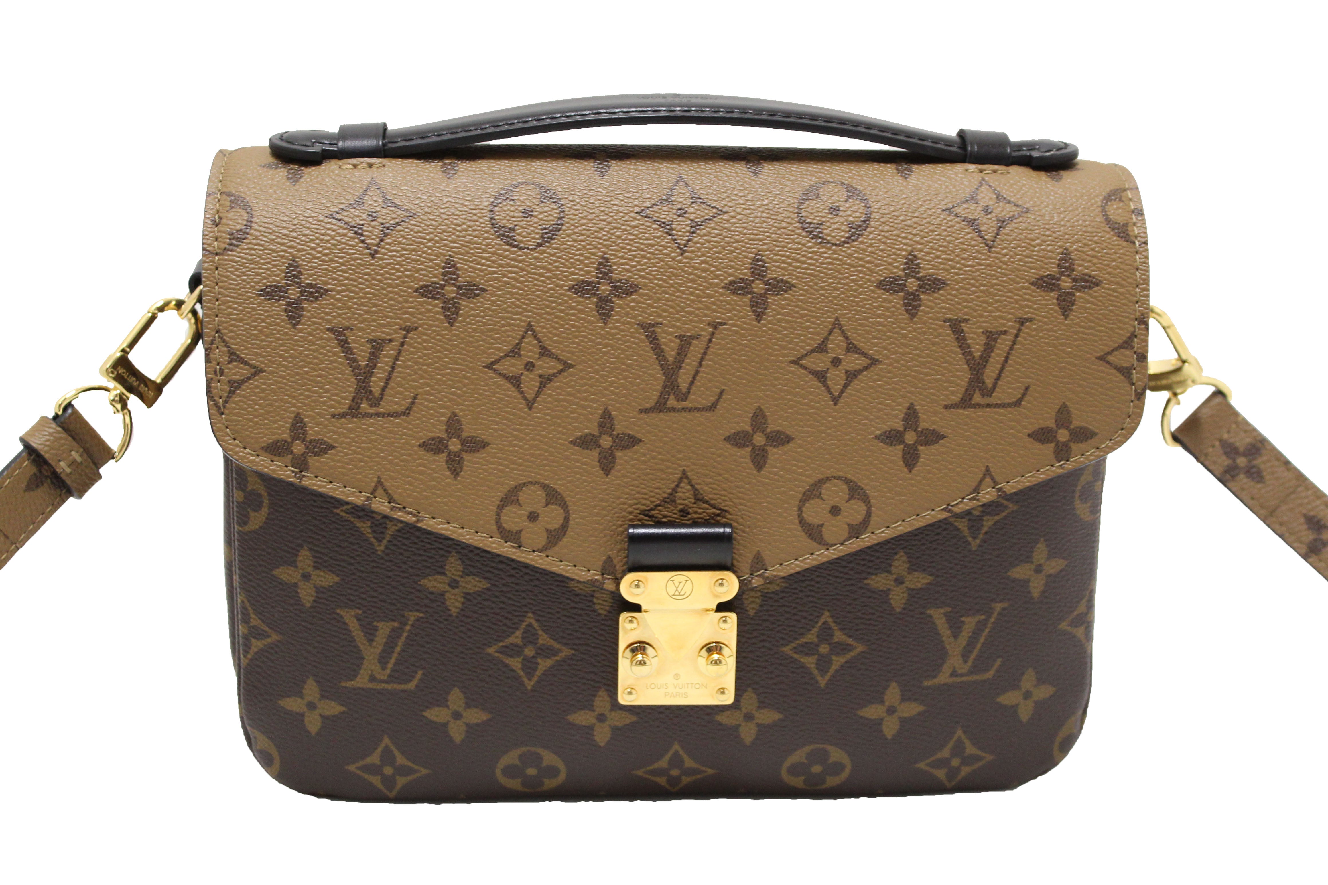 Authentic Louis Vuitton Monogram Reverse Pochette Metis Crossbody Bag - Luxury Handbag for Women, Perfect for Work, Travel & Everyday Use